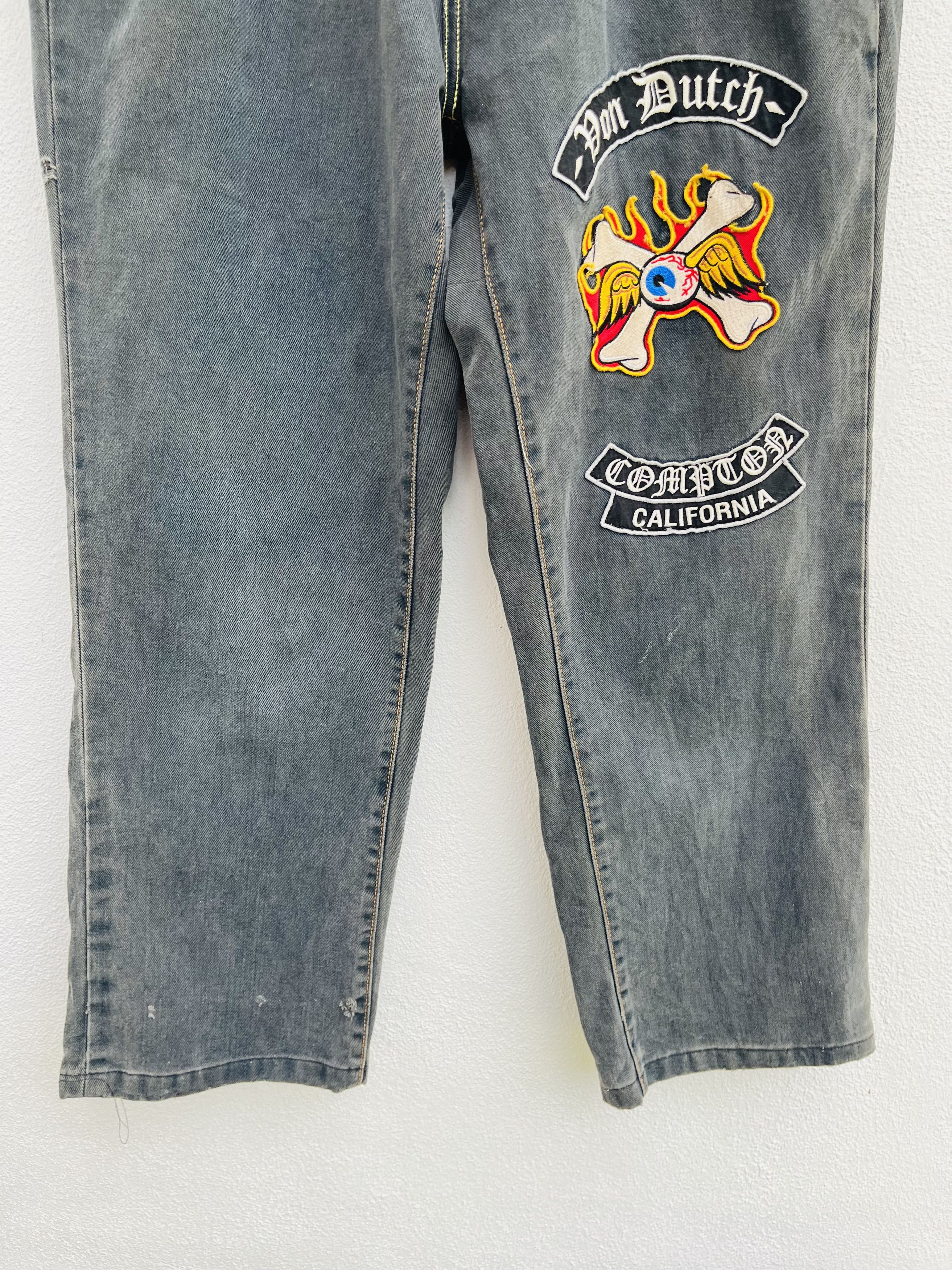 Von Dutch Vintage Von Dutch Patches Skull Streetwear Fashion Style Size US 38 / EU 54 - 4 Thumbnail