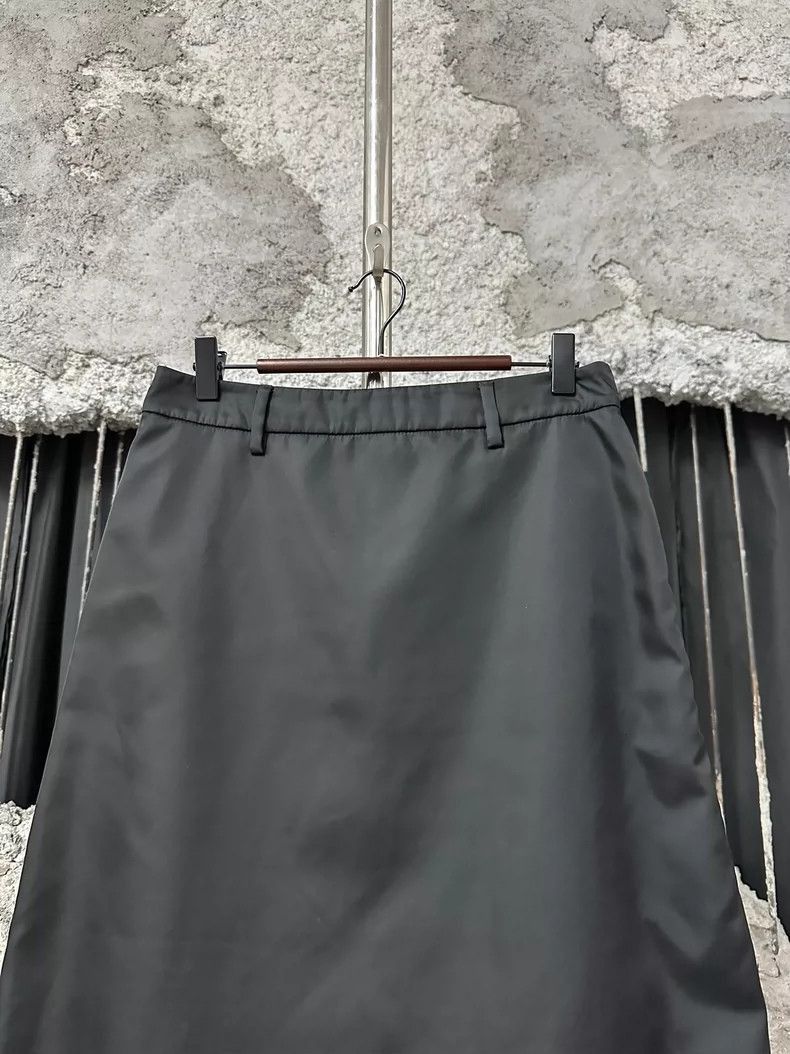 Prada Prada Nylon Triangle Logo Skirt-2506 Size 39" - 4 Thumbnail