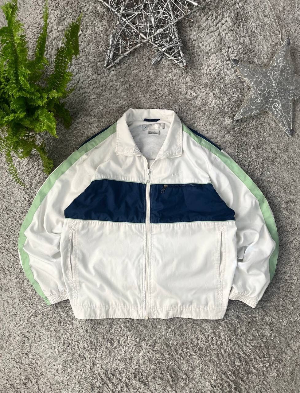 Nike × Vintage 00s Nike Light Jacket Streetwear Vintage Big Logo Swoosh Size US S / EU 44-46 / 1 - 5 Thumbnail