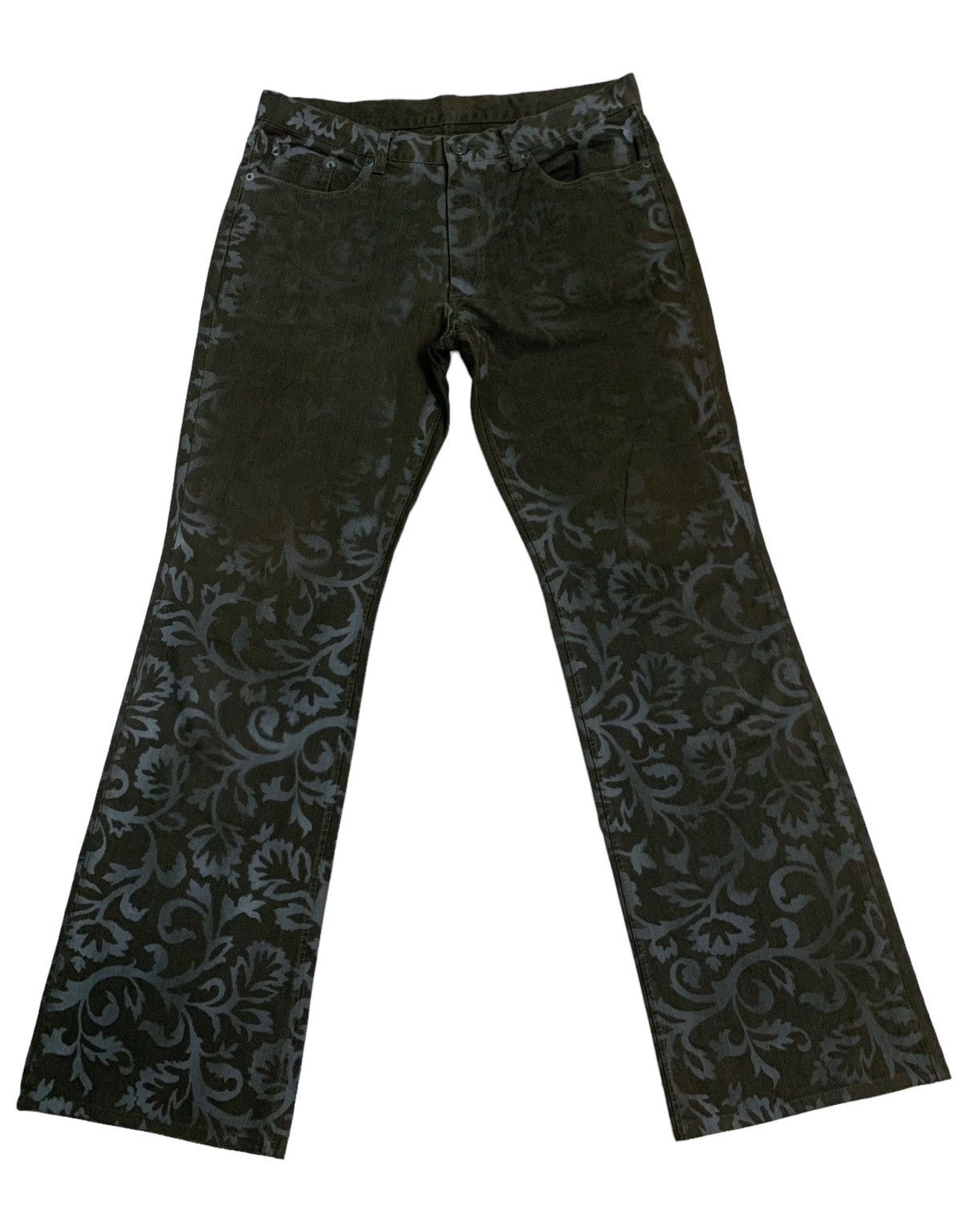 Japanese Brand × Tornado Mart 🔥Vintage Custom Culture Printed Silver Paisley Pants Size US 32 / EU 48 - 2 Thumbnail