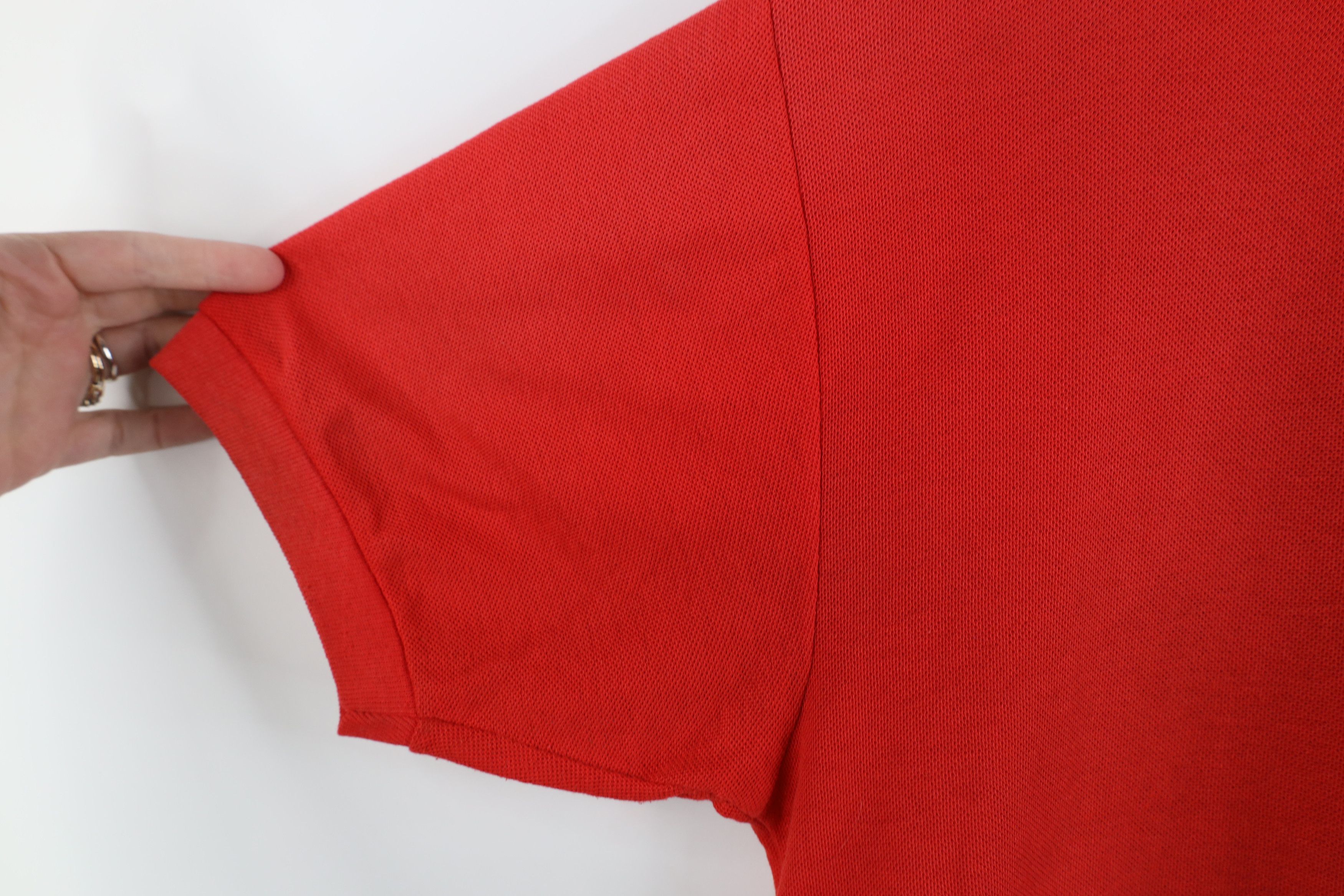 Vintage Vintage 80s 90s Dolphin Aviation Jet Service Polo Shirt Red Size US L / EU 52-54 / 3 - 8 Thumbnail