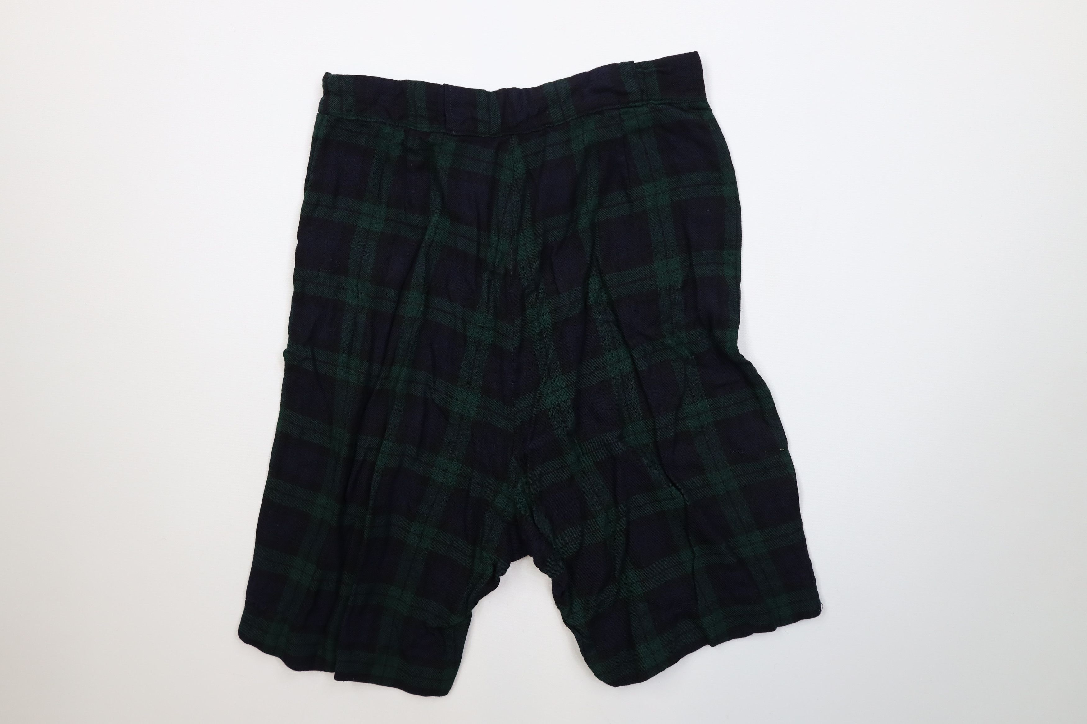 Vintage Vintage 50s Streetwear Rayon Gabardine Knit Shorts Plaid USA Size 26" / US 2 / IT 38 - 8 Thumbnail