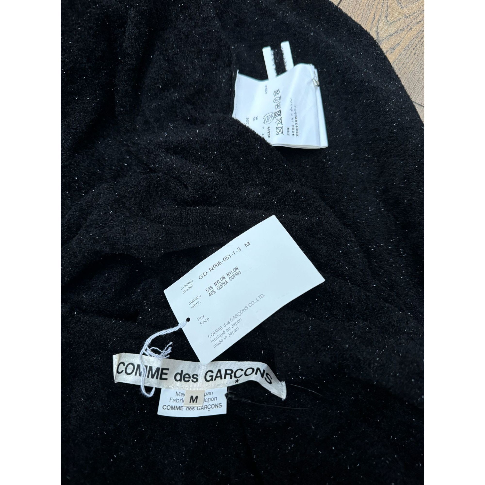 Comme des Garcons Black Velvet Dress Size M / US 6-8 / IT 42-44 - 6 Thumbnail