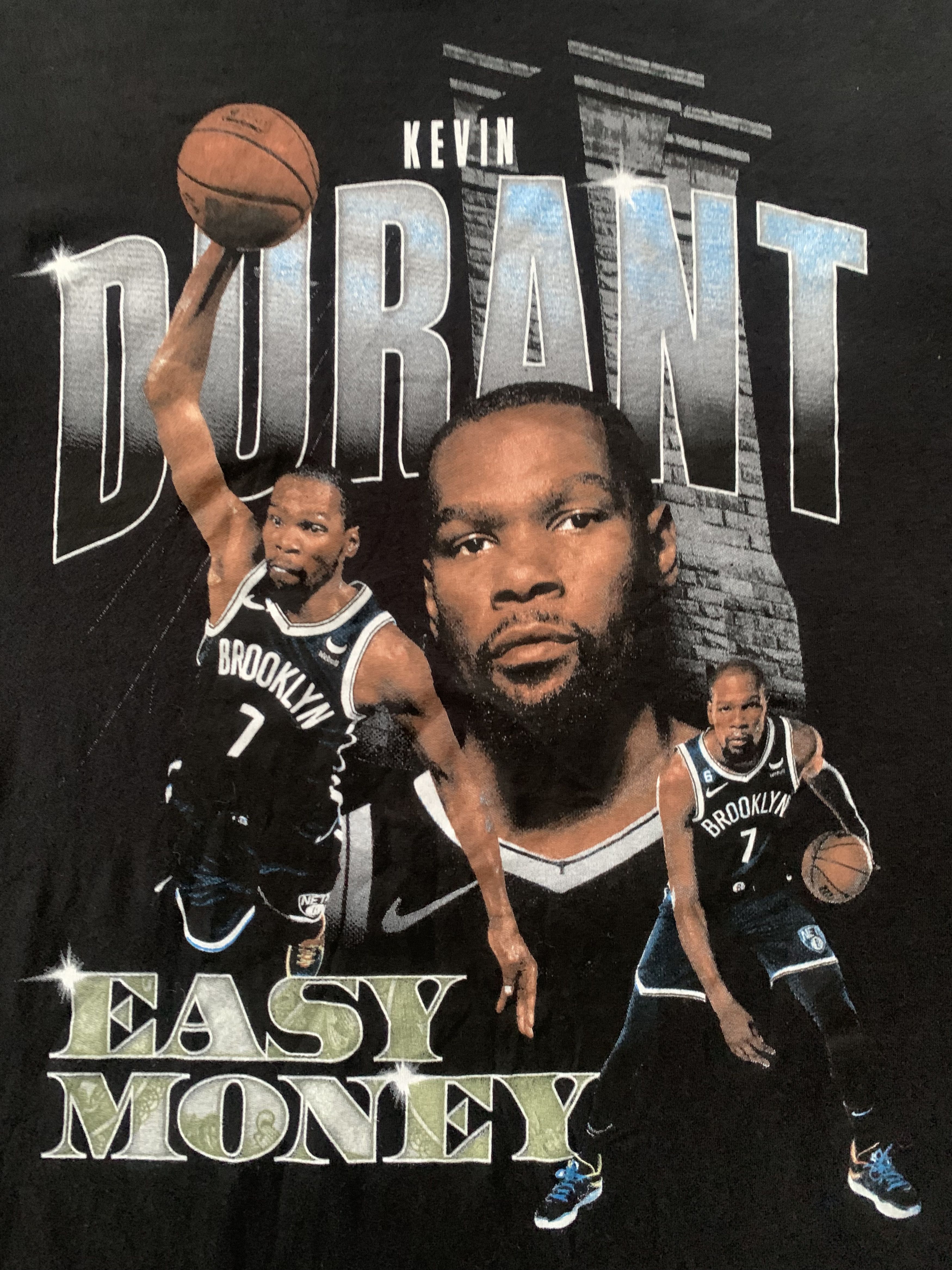 Gildan Kevin Durant Easy Money Brooklyn Nets Graphic Tee Size US M / EU 48-50 / 2 - 5 Thumbnail