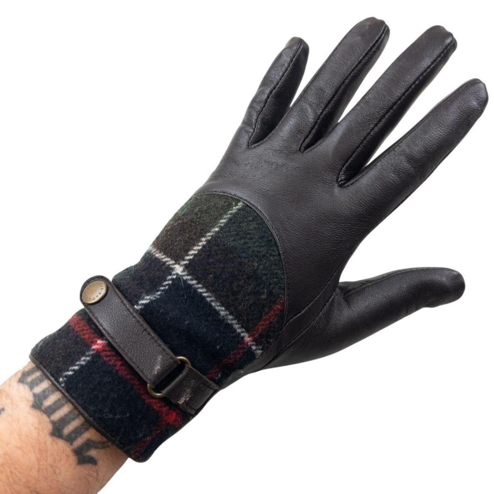 Barbour Vintage Barbour Leather Gloves Womens Size M Size ONE SIZE - 5 Thumbnail