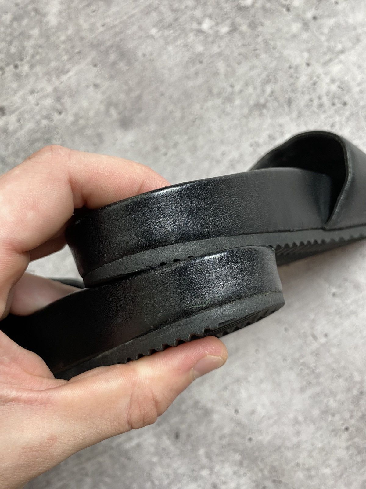 Saint Laurent Paris Saint Laurent Paris Leather Sandals Size US 7.5 / IT 37.5 - 12 Thumbnail