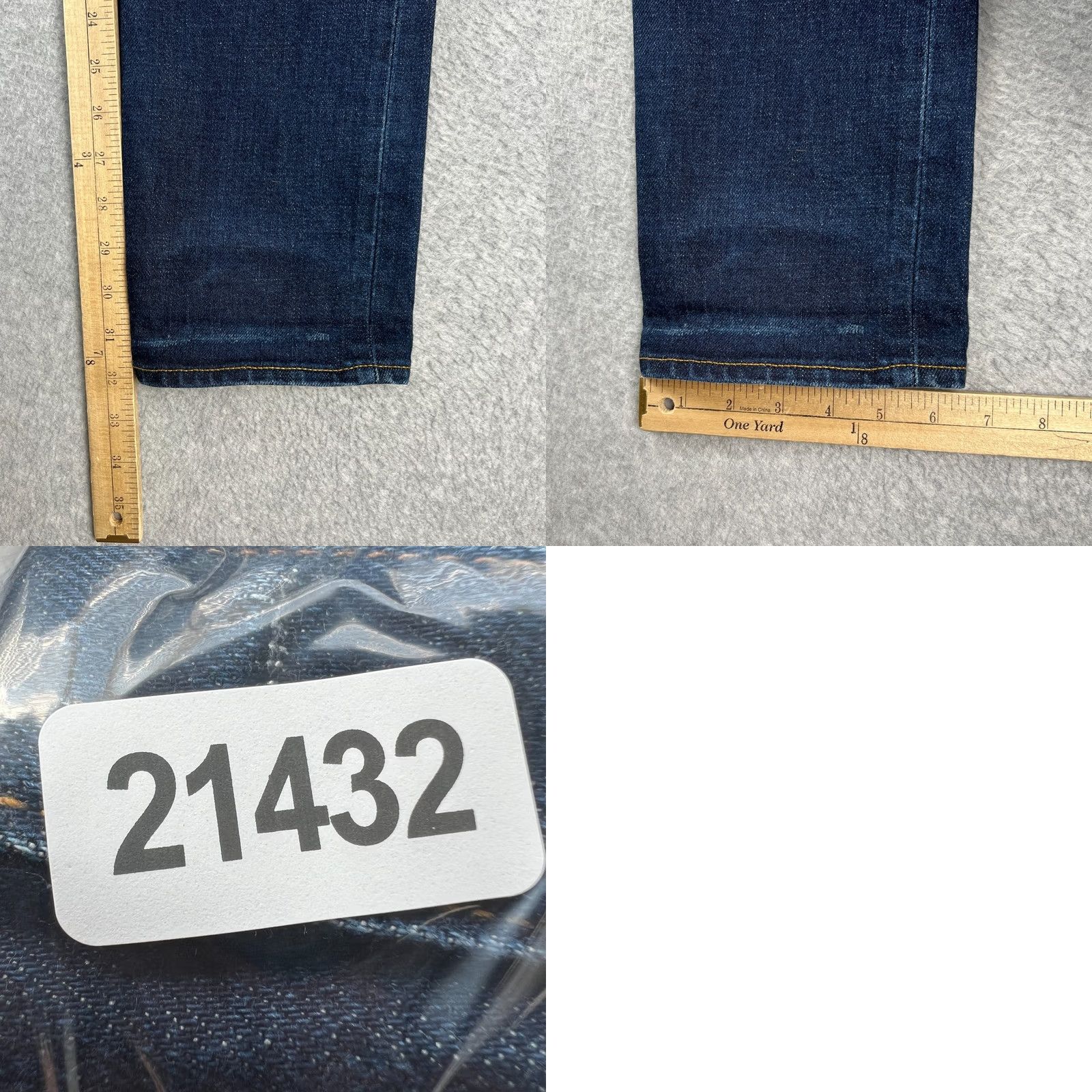 Gap Gap 1969 Jeans Skinny Fit Denim 34x32 Mens Blue Size US 34 / EU 50 - 8 Thumbnail