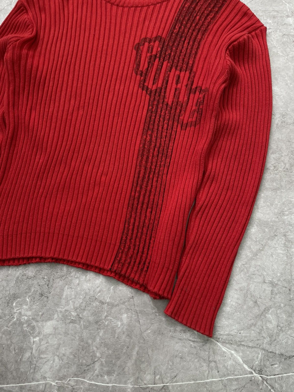 Hysteric Glamour × If Six Was Nine × Vintage Vintage Avant Garde Sweater zip striped ribbed Japanese y2k Size US L / EU 52-54 / 3 - 3 Thumbnail