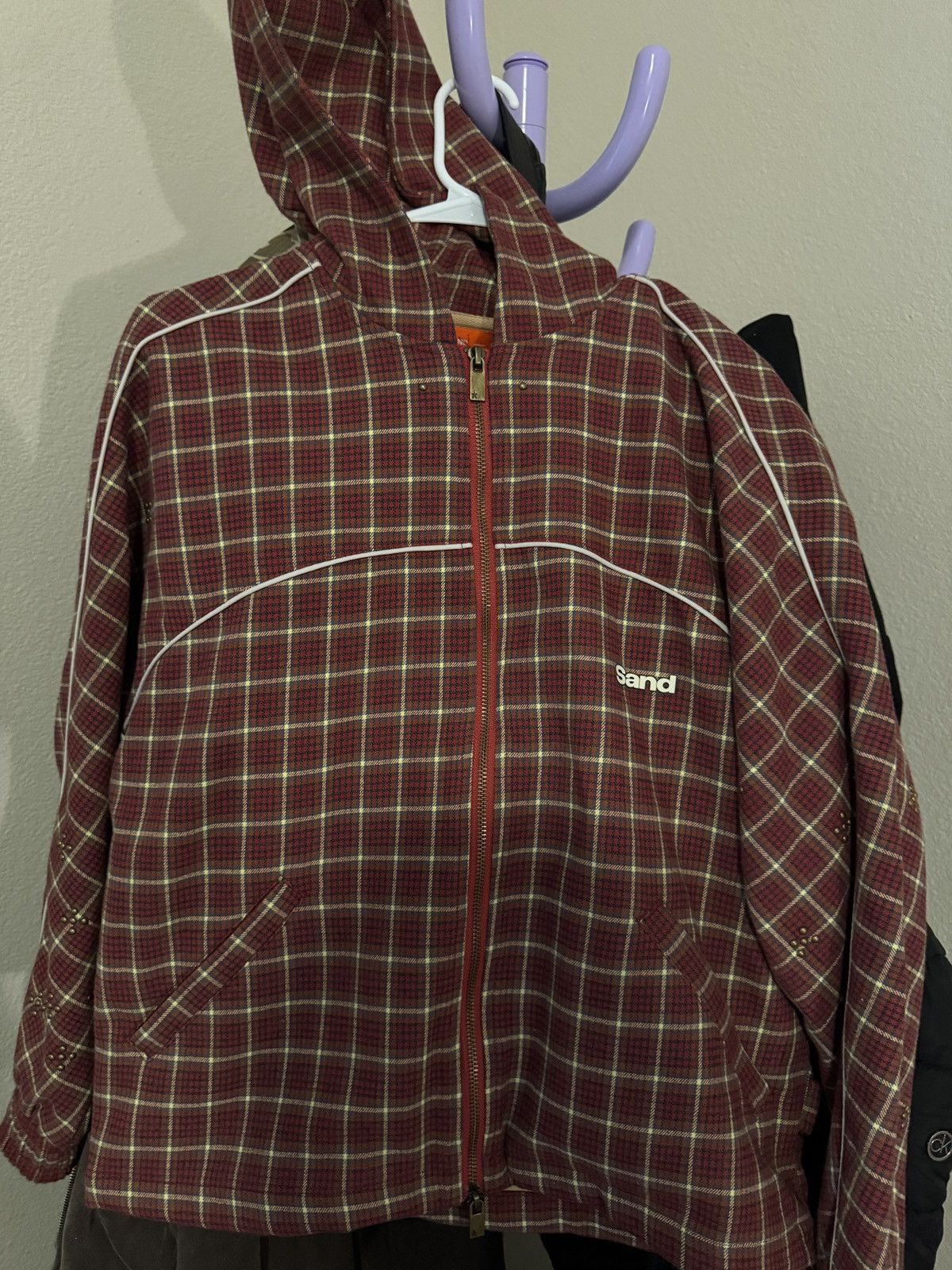 Other Sand Castle Atelier Plaid Hoodie small Red Size US S / EU 44-46 / 1 - 1 Thumbnail