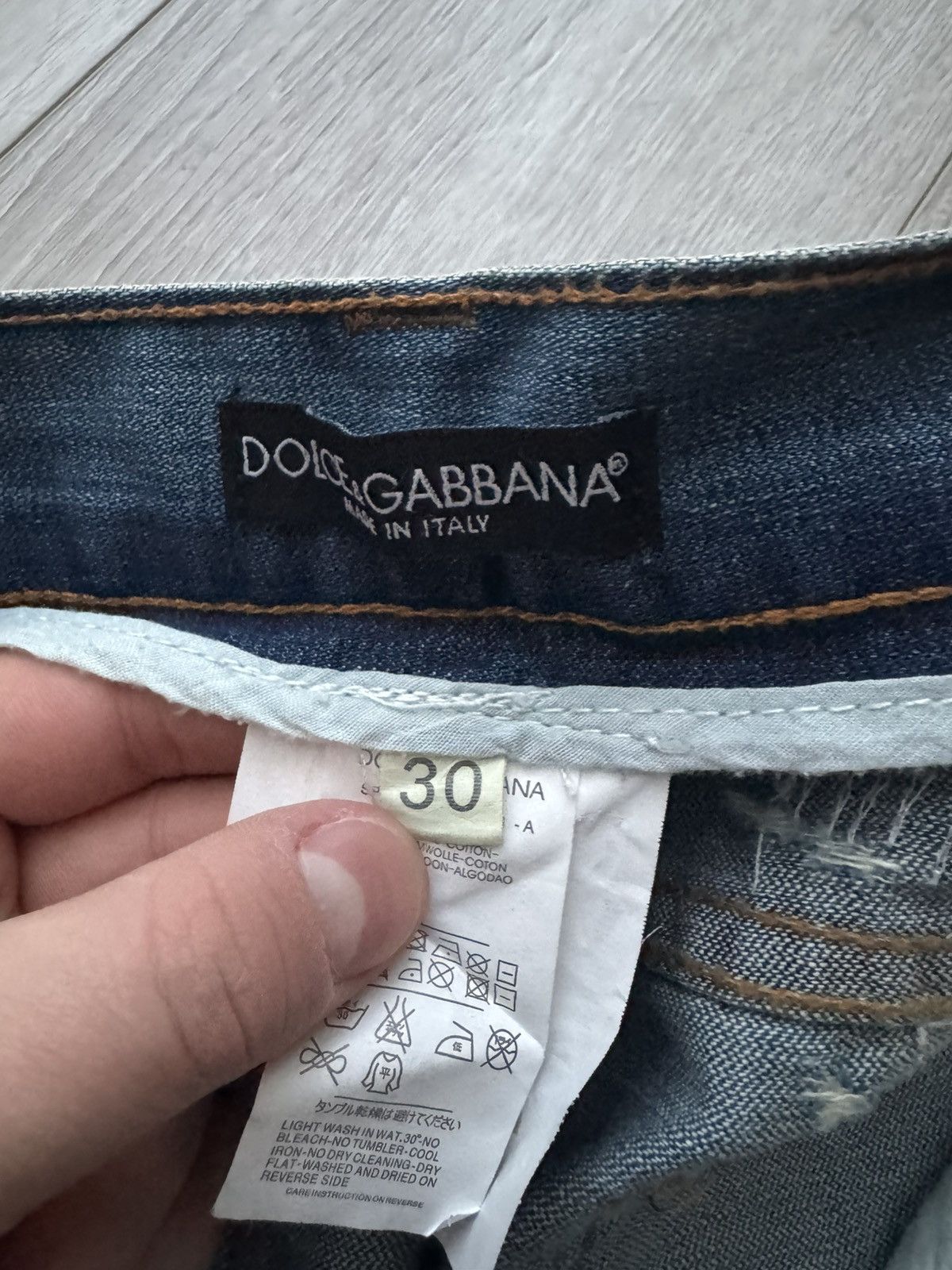 Dolce & Gabbana Rare Vintage D&G Distressed Paint Splatter Jeans Size US 30 / EU 46 - 8 Thumbnail