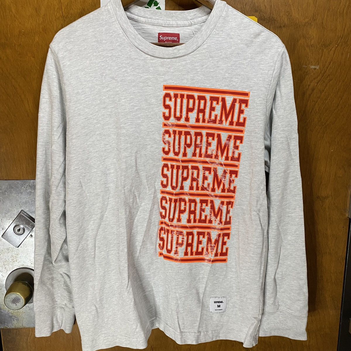 Supreme Authentic Supreme Stacked Logo Longsleeve shirt Size US M / EU 48-50 / 2 - 1 Thumbnail