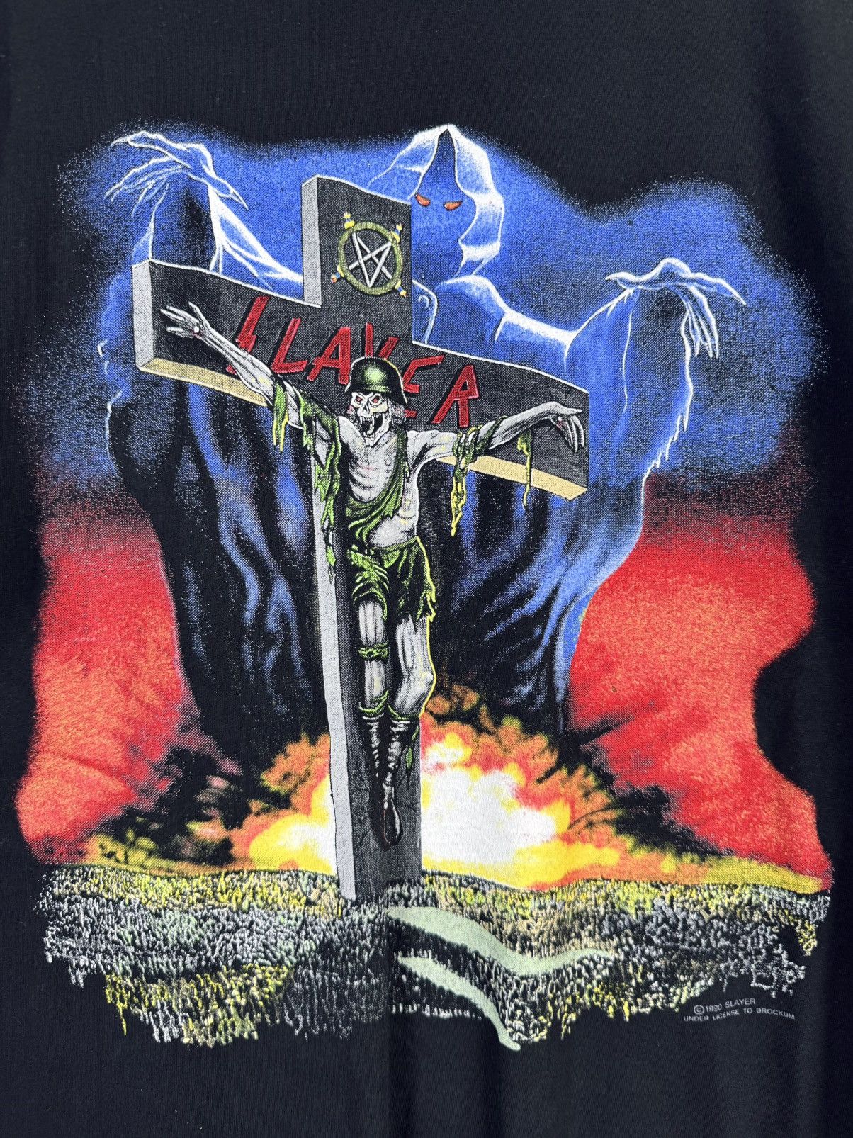 Vintage Slayer European Campaign 1990 Size US XL / EU 56 / 4 - 2 Thumbnail