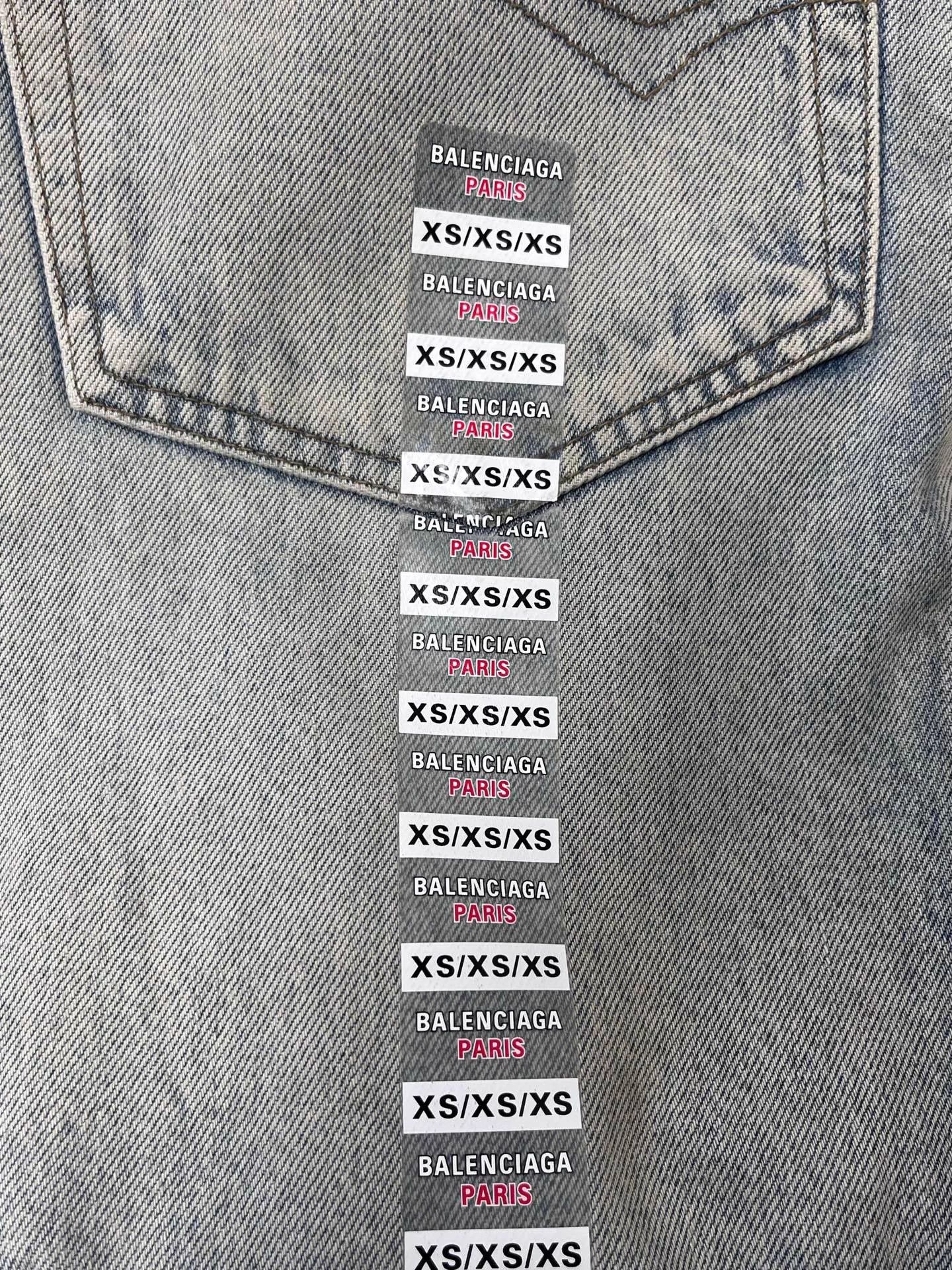 Balenciaga Balenciaga Washed Logo Mid Unisex Relaxed Blue XS Jeans Size US 26 / EU 42 - 3 Thumbnail