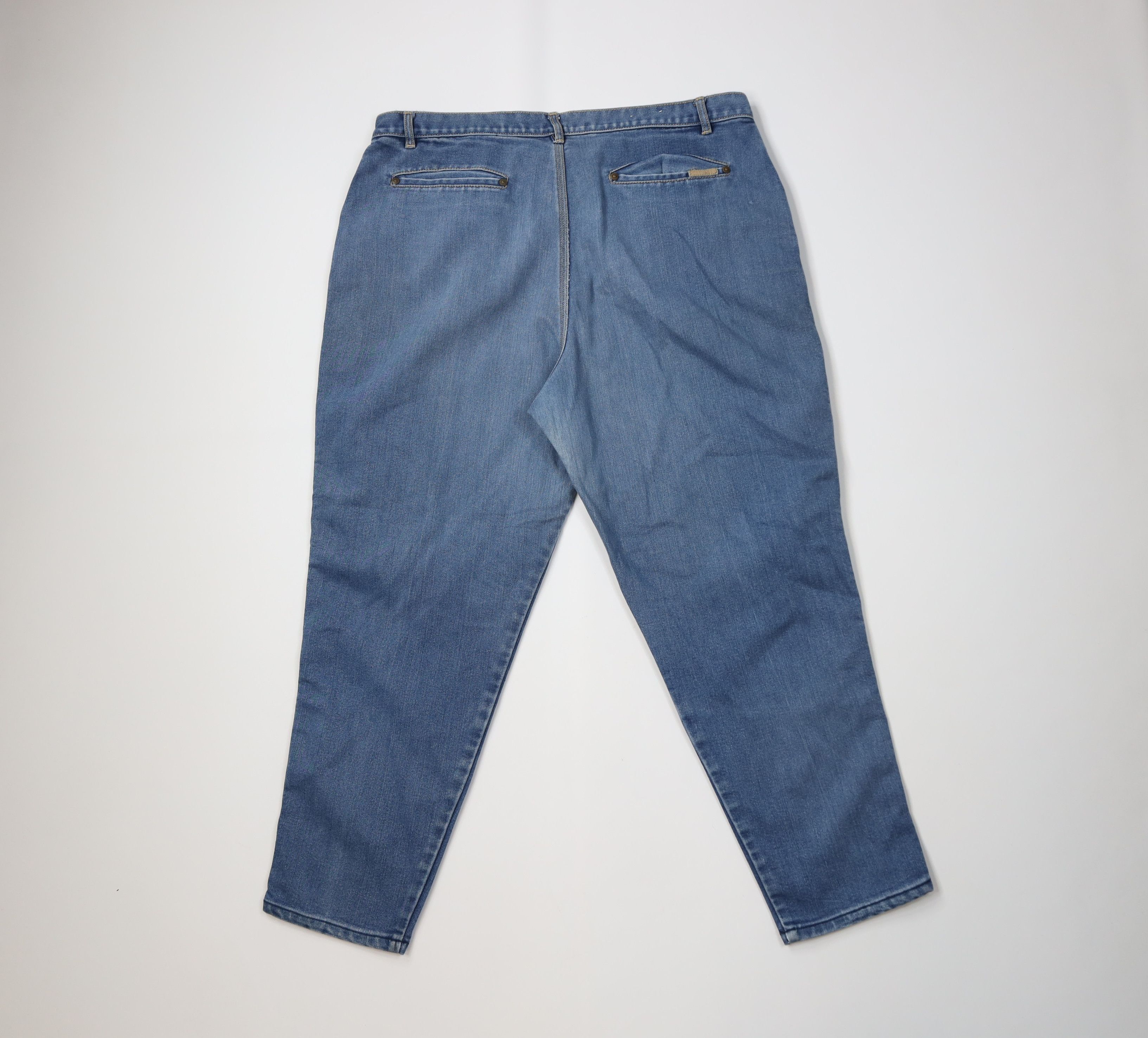 Vintage Vintage 90s Streetwear Stretch Tapered Leg Denim Jeans Size 38" / US 16 / IT 52 - 12 Thumbnail