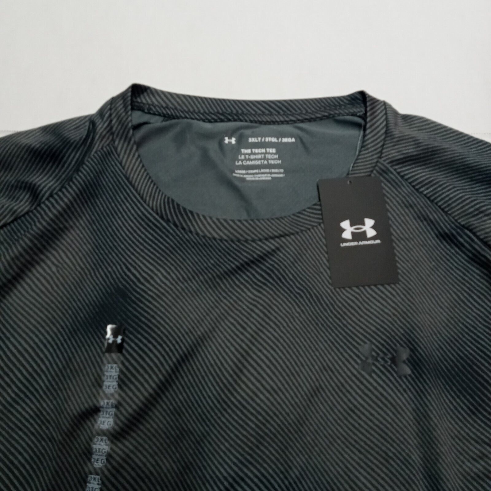Under Armour Under Armour Tech 2.0 Lino Print Short Men's 3XLT Gray Black Size US XXL / EU 58 / 5 - 2 Thumbnail