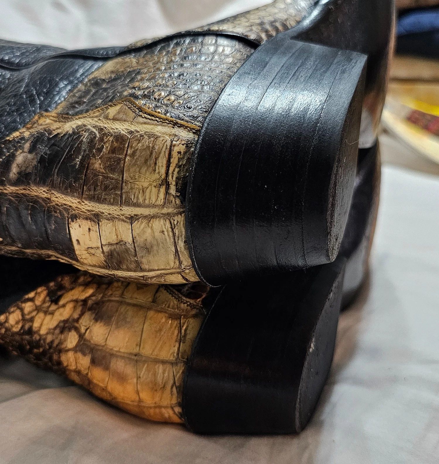 Other Alligator Cowboy Boots Natural Skin Size US 8 / EU 41 - 11 Thumbnail