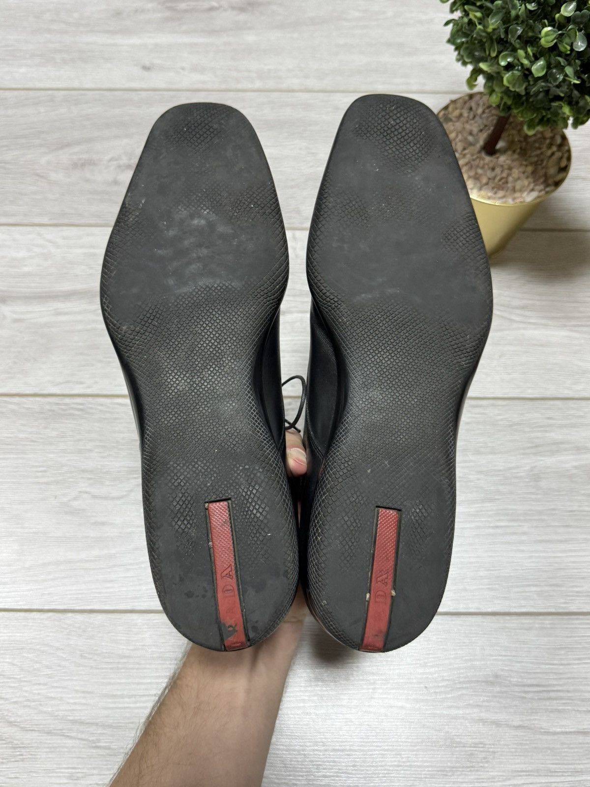 Prada Prada leather loafers shoes vintage sport red tab Size US 9.5 / EU 42-43 - 7 Thumbnail