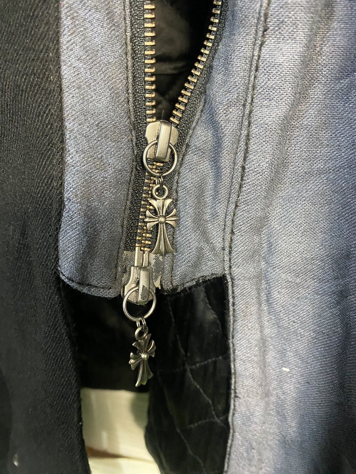 14th Addiction Vintage OZZ CROCE INSPIRED CHROME HEART LONG JACKET Size US S / EU 44-46 / 1 - 7 Thumbnail