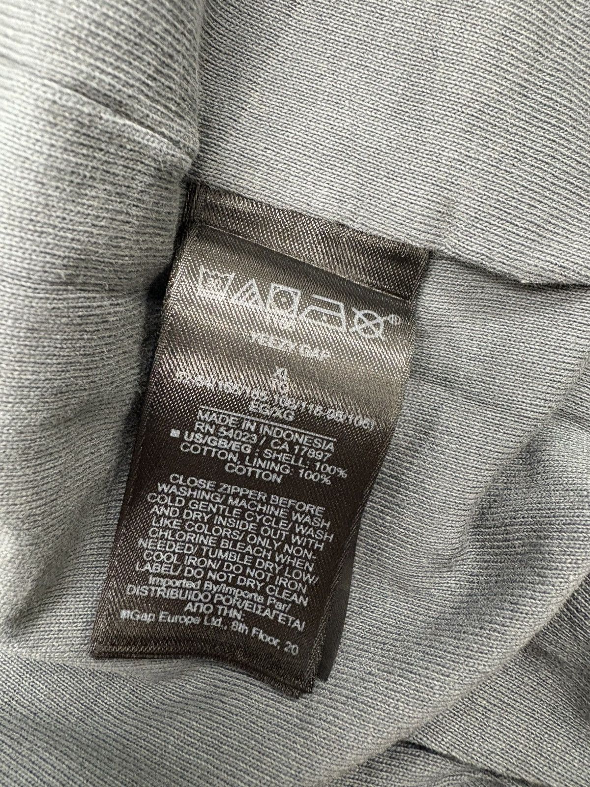 Balenciaga × Gap × Kanye West YZY x GAP Zip up Hoodie Poetic Grey XL Size US XL / EU 56 / 4 - 7 Thumbnail