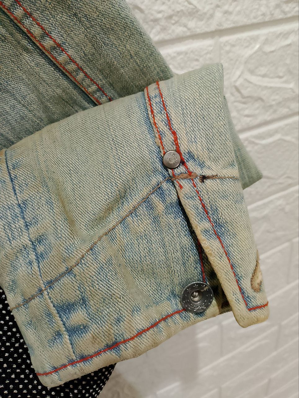 Japanese Brand Vintage ROYAL BLUE Distressed Denim Jacket Size L / US 10 / IT 46 - 11 Thumbnail