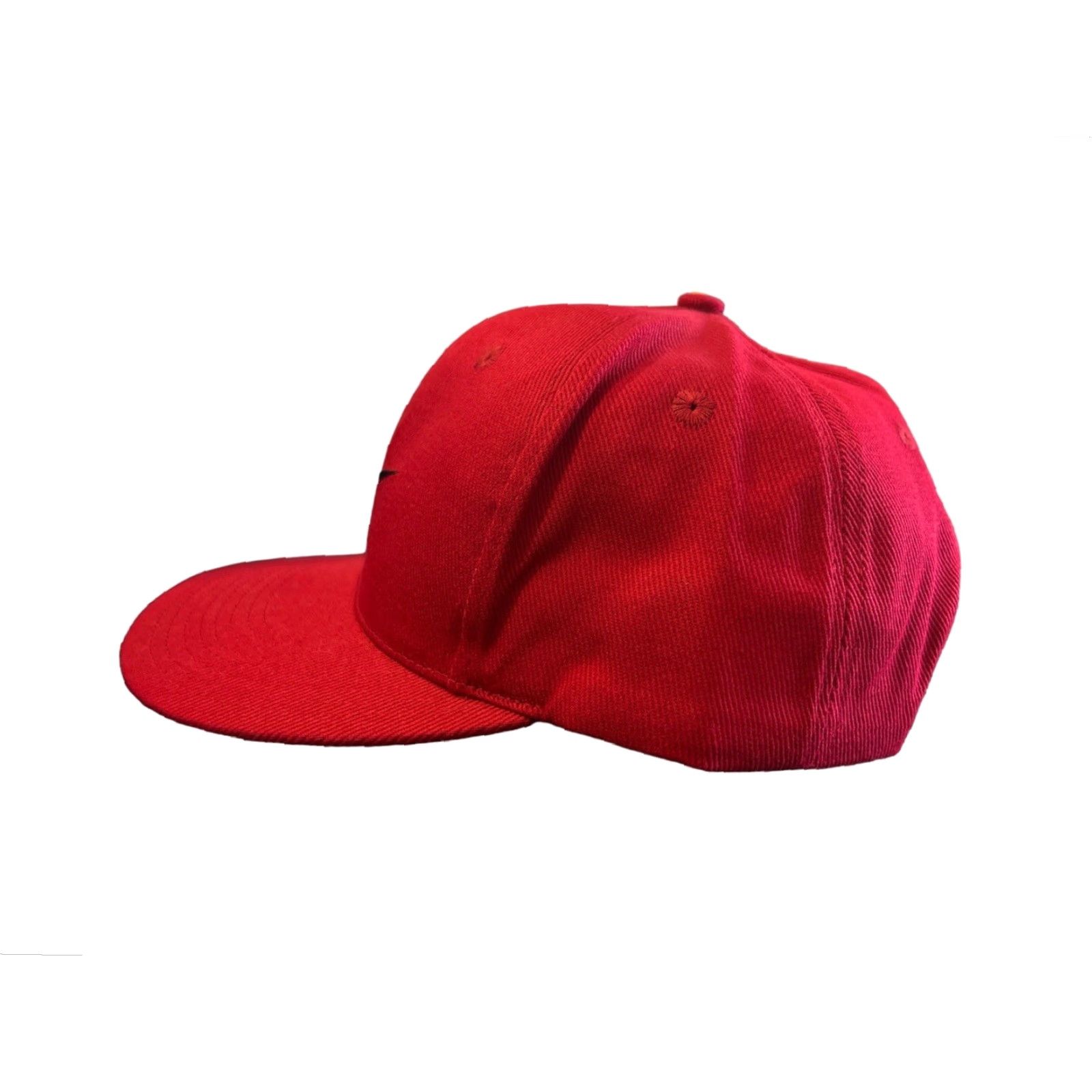 Nike VINTAGE Nike Hat Snapback Canvas Red 90s NWT Deadstock OSFA Men One Size White Tag Cap Fans Mens Size ONE SIZE - 6 Thumbnail