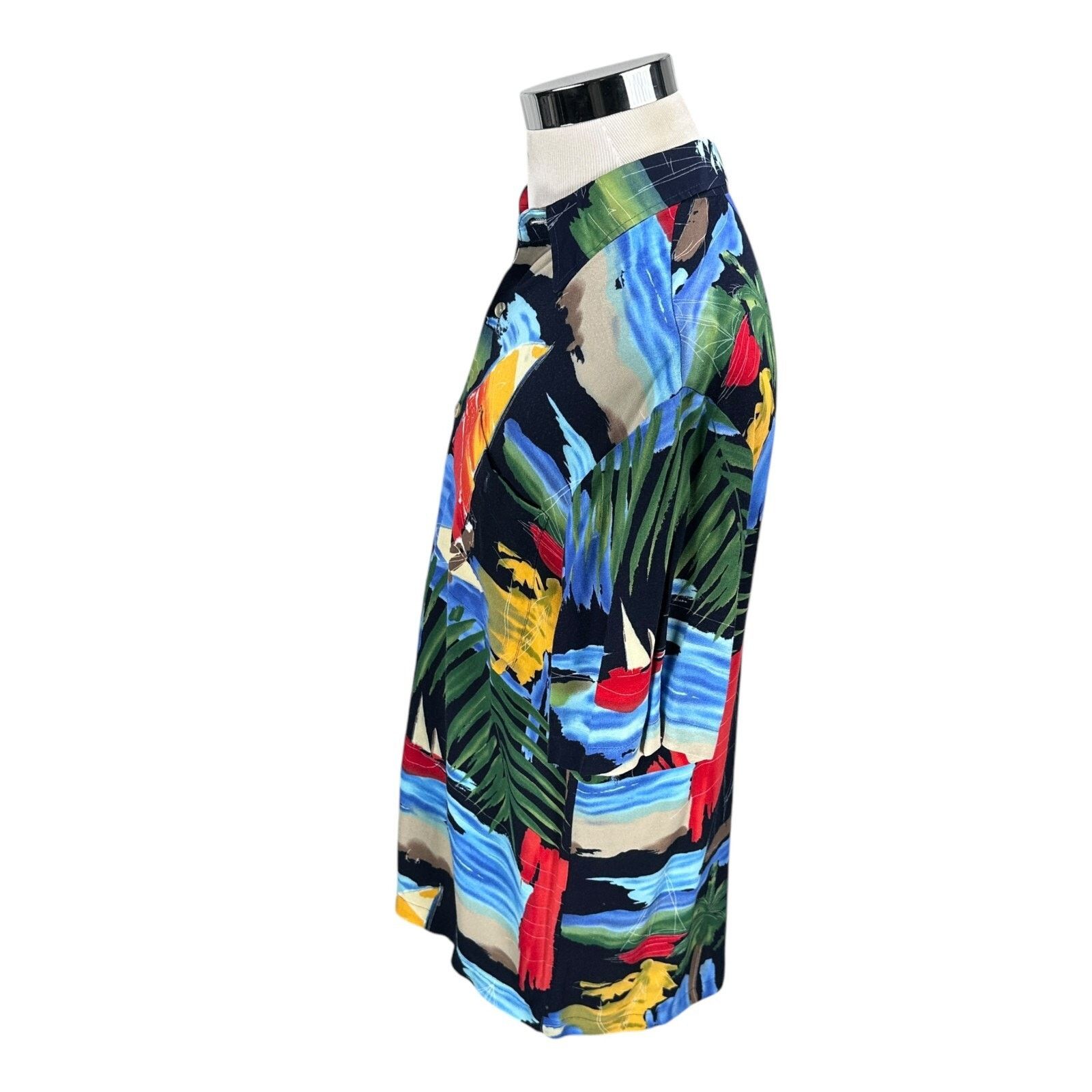 Other Alan Stuart Hawaiian Shirt Mens Medium Multi Short Sleeve Size US M / EU 48-50 / 2 - 4 Thumbnail