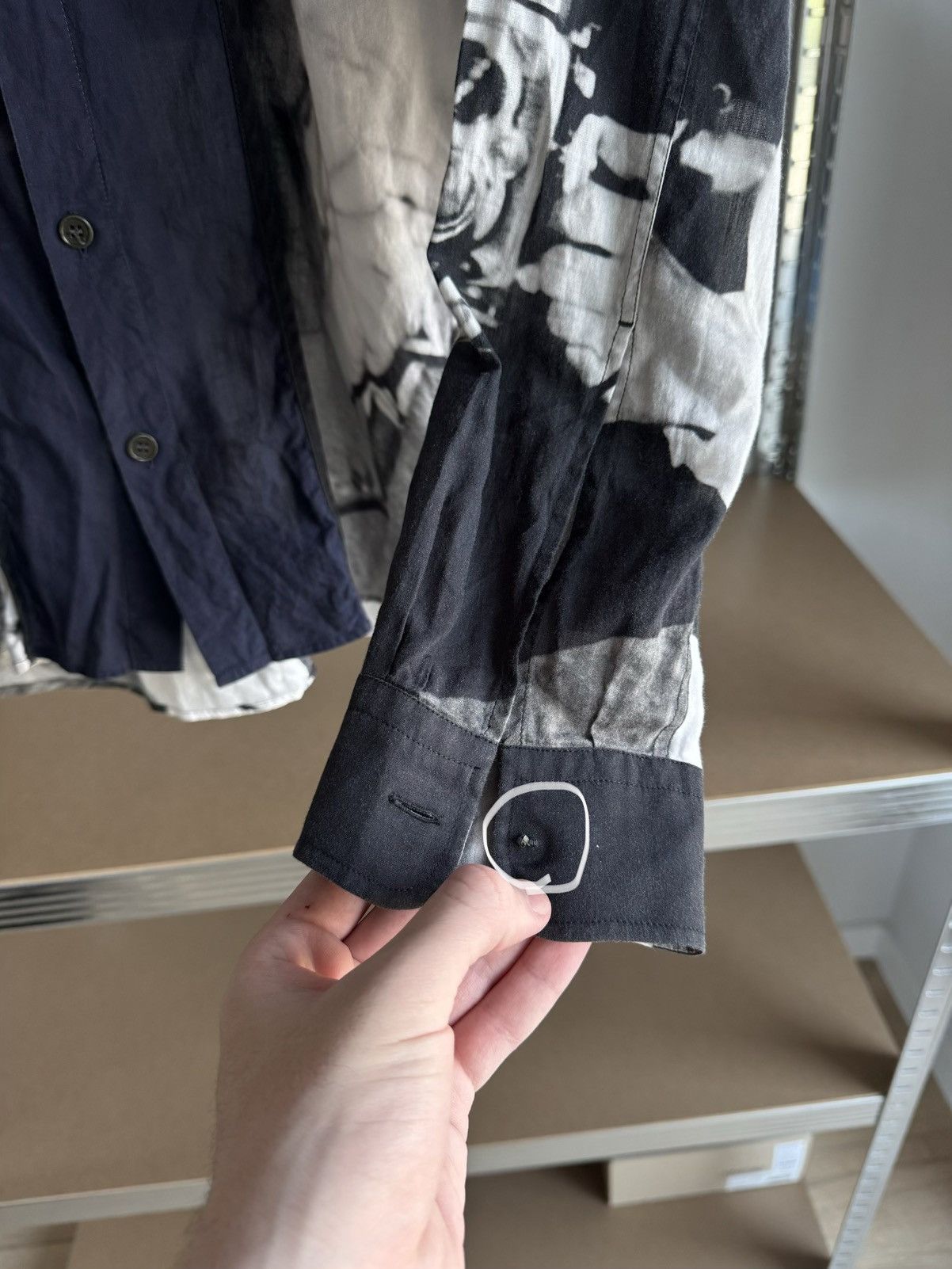 Dries Van Noten Runway SS16 Dries Van Noten Marilyn Monroe Photo Print Shirt Size US M / EU 48-50 / 2 - 9 Thumbnail