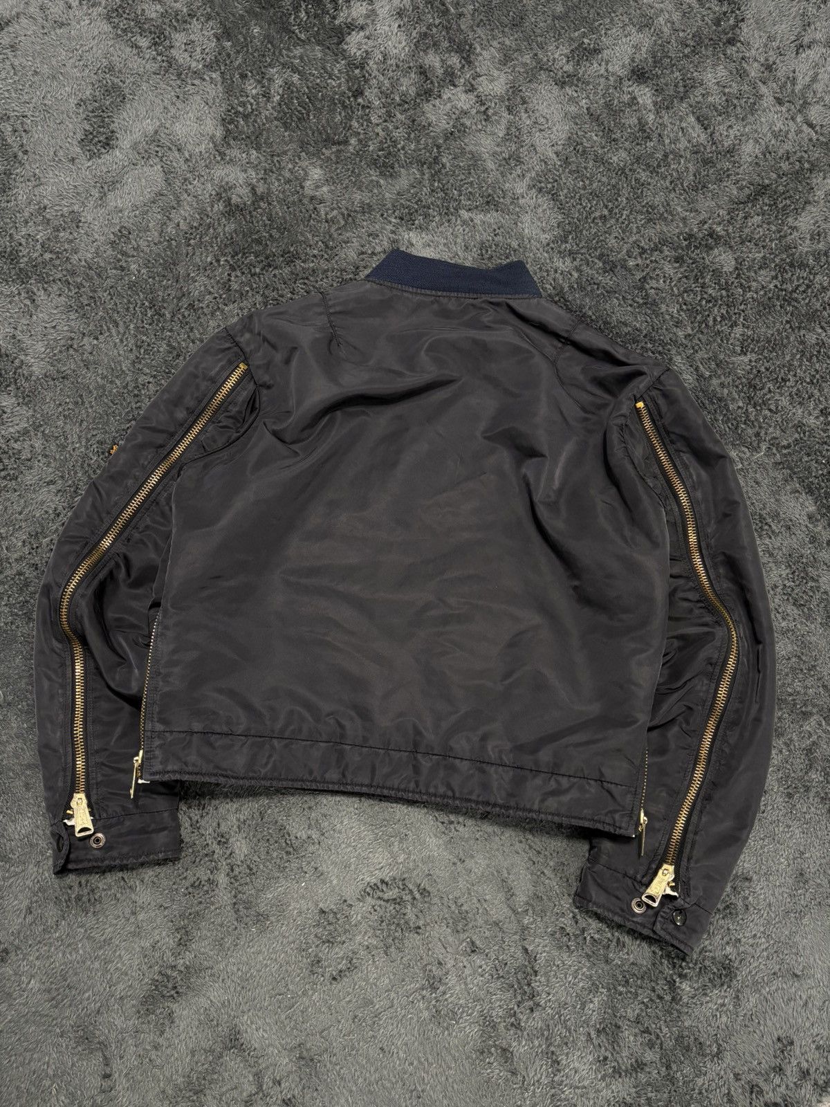 Alpha Industries Vintage Alpha Industries Bomber with Side Zippers Size US M / EU 48-50 / 2 - 4 Thumbnail