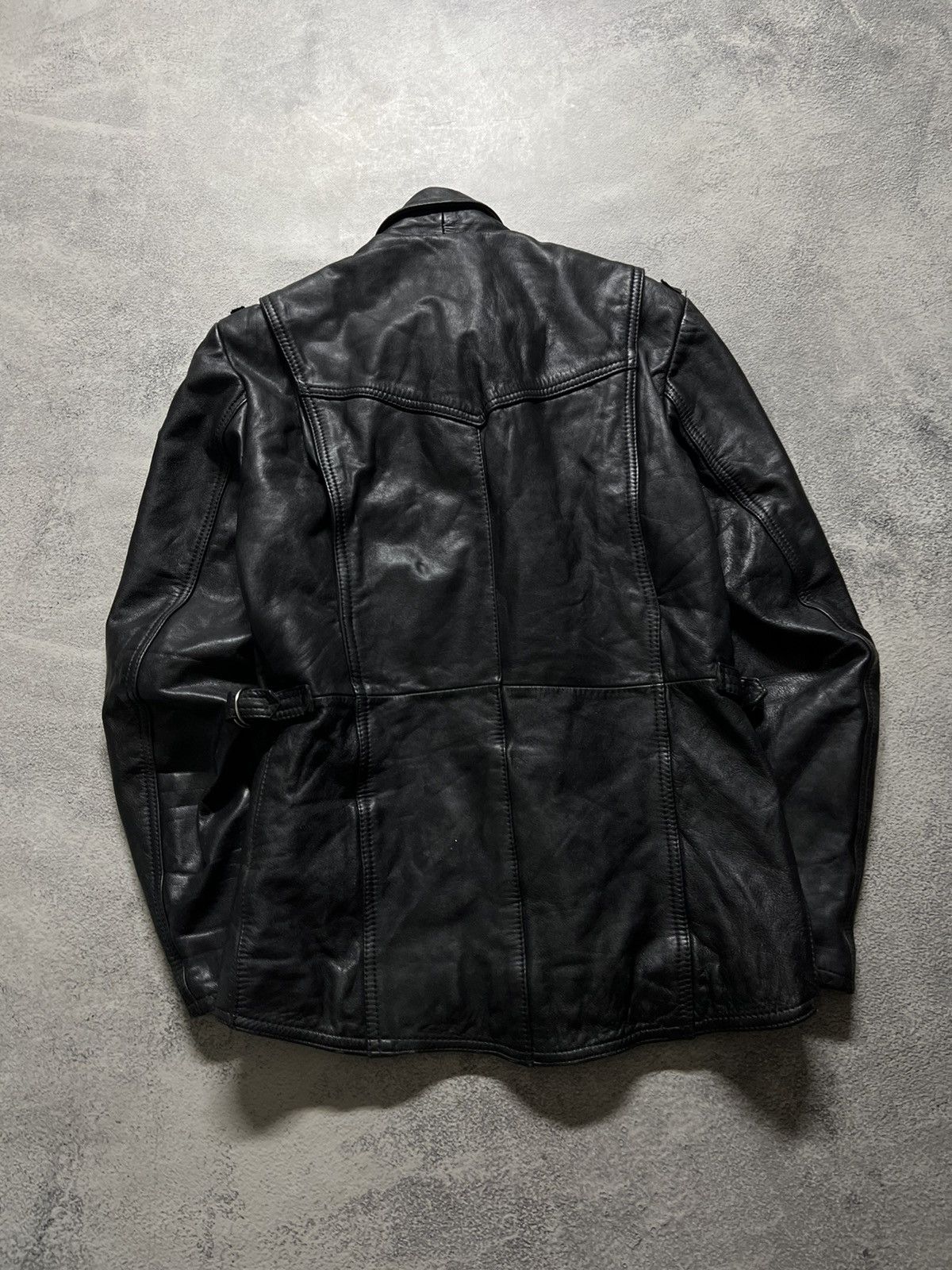 Hein Gericke Vintage Heine Gericke Leather Assymetric Biker Racing Jacket Size US M / EU 48-50 / 2 - 10 Thumbnail
