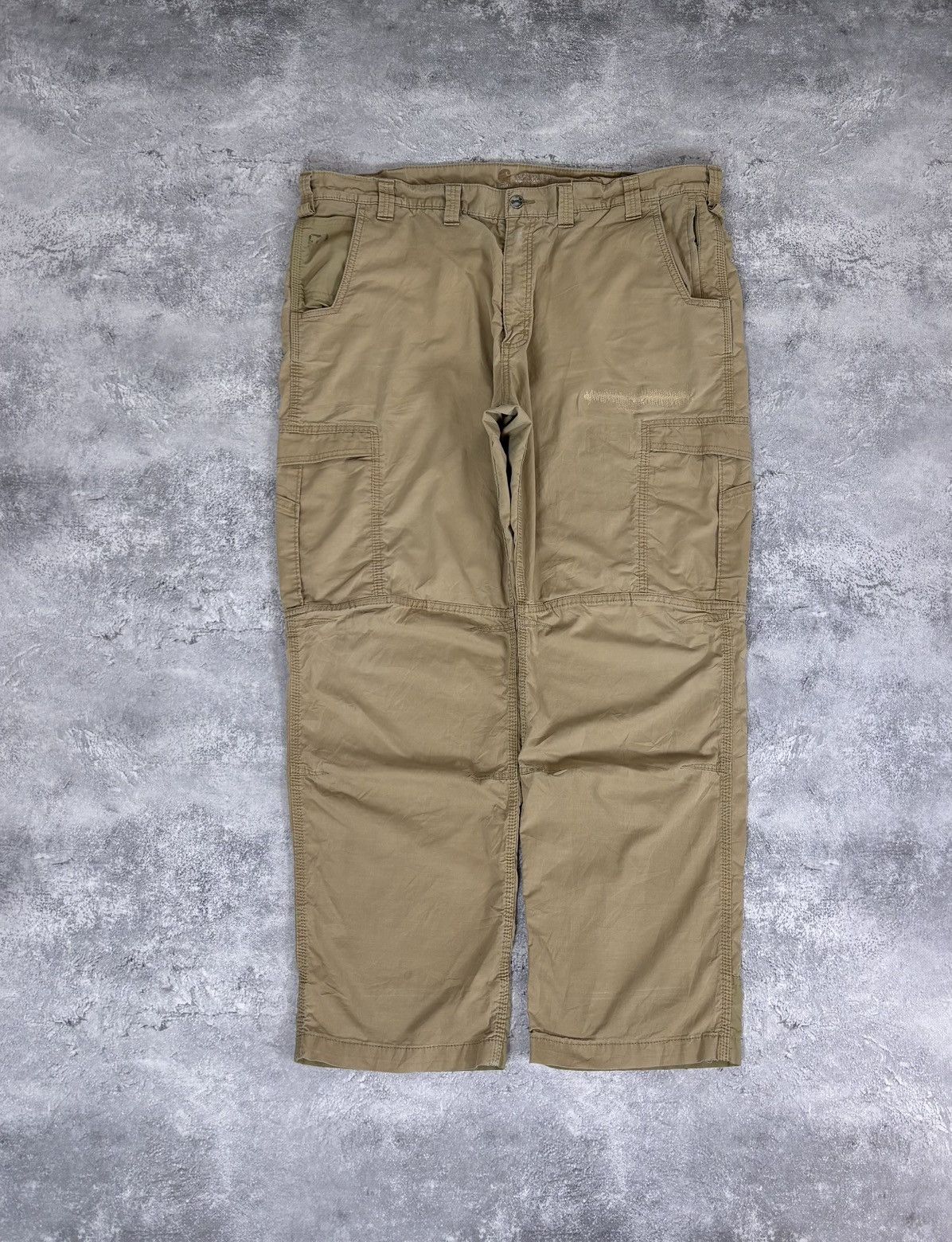 Carhartt Carhartt Relaxed Fit USA Hype Beige Brown Baggy Cargo Pants Size US 44 / EU 60 - 2 Thumbnail