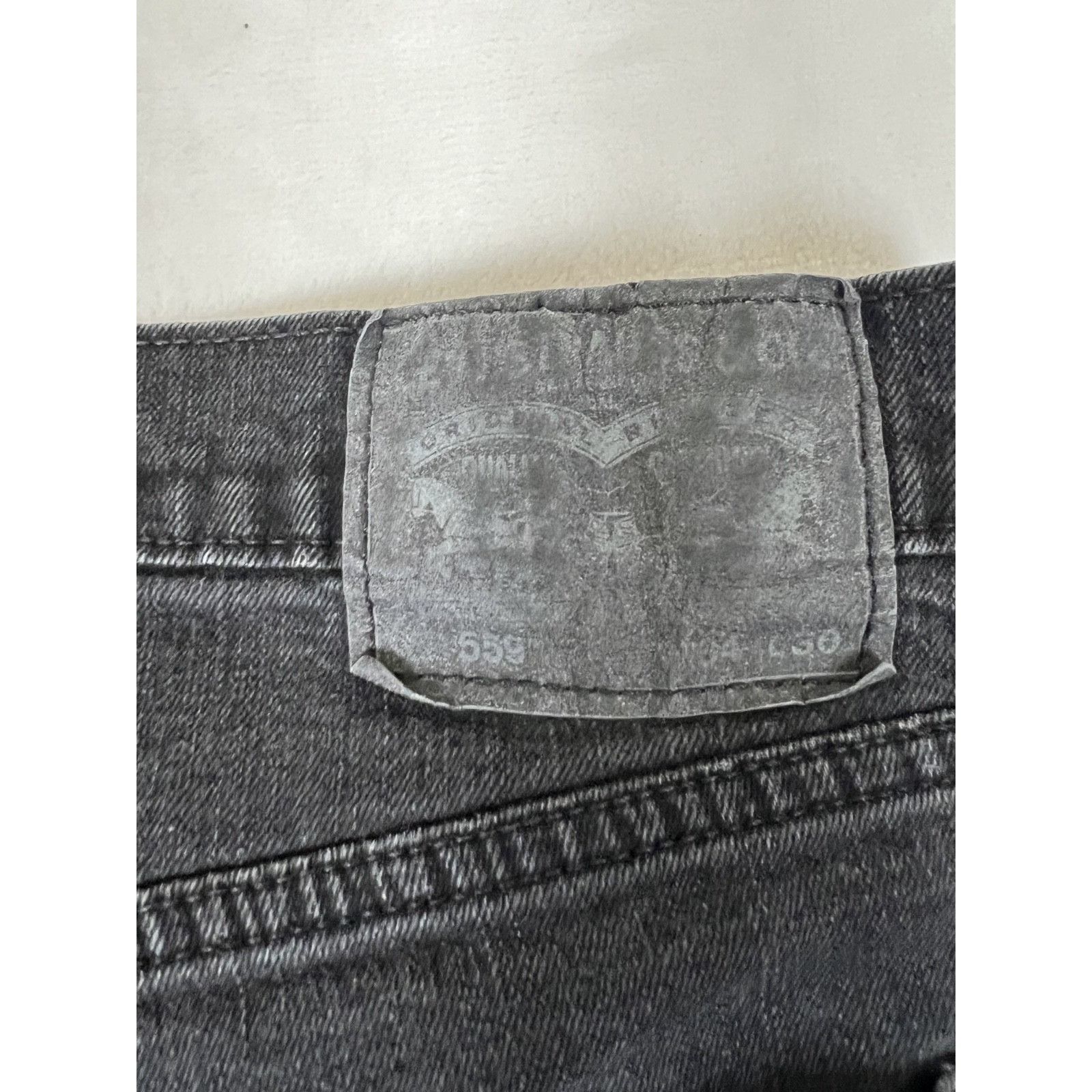 Levi's Levi’s 559 Black Denim Jeans Size 32x29 Faded Y2K Size US 32 / EU 48 - 6 Thumbnail