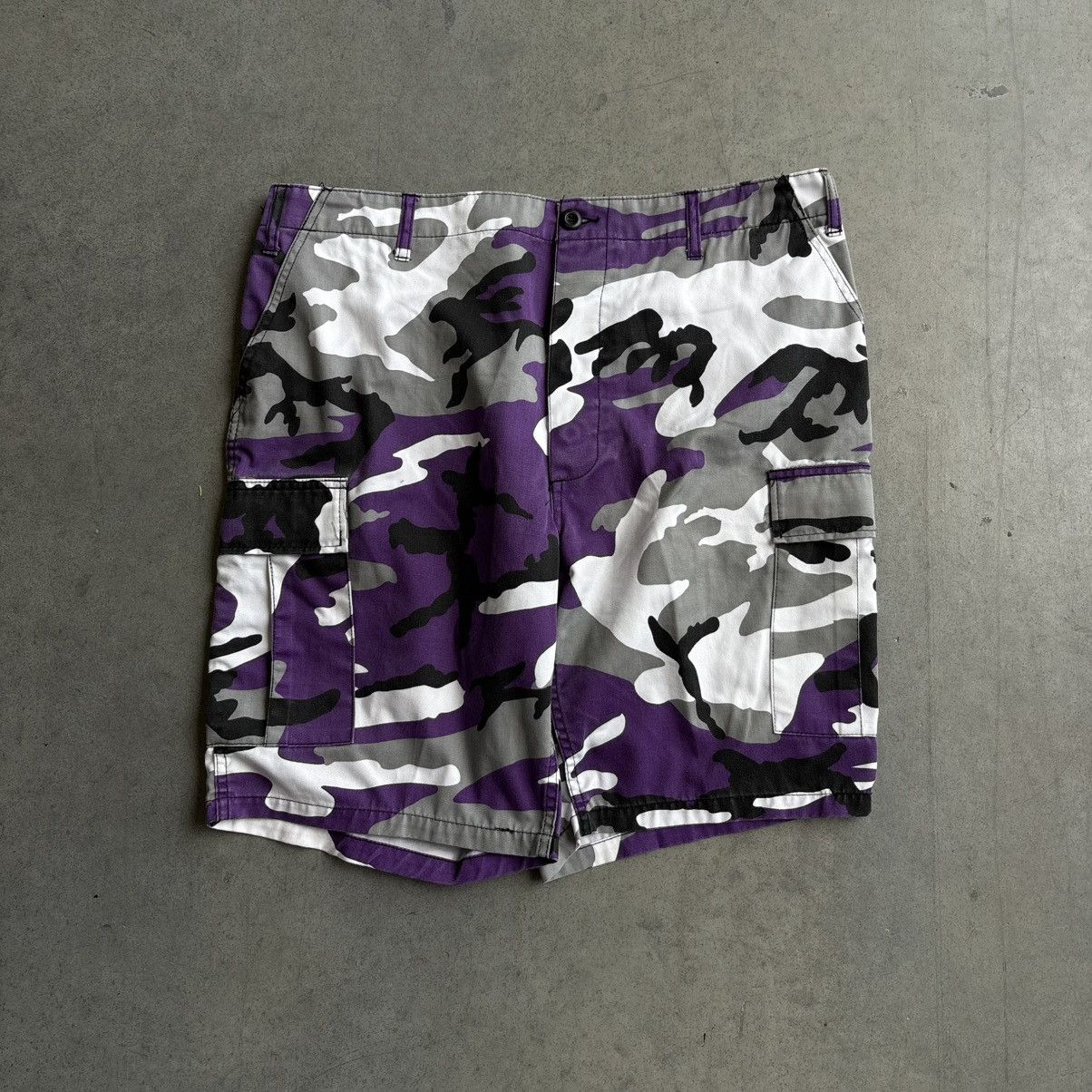 Vintage Vintage Y2K Purple Camo Military Adjustable Camo Pants 36 Size US 36 / EU 52 - 9 Thumbnail