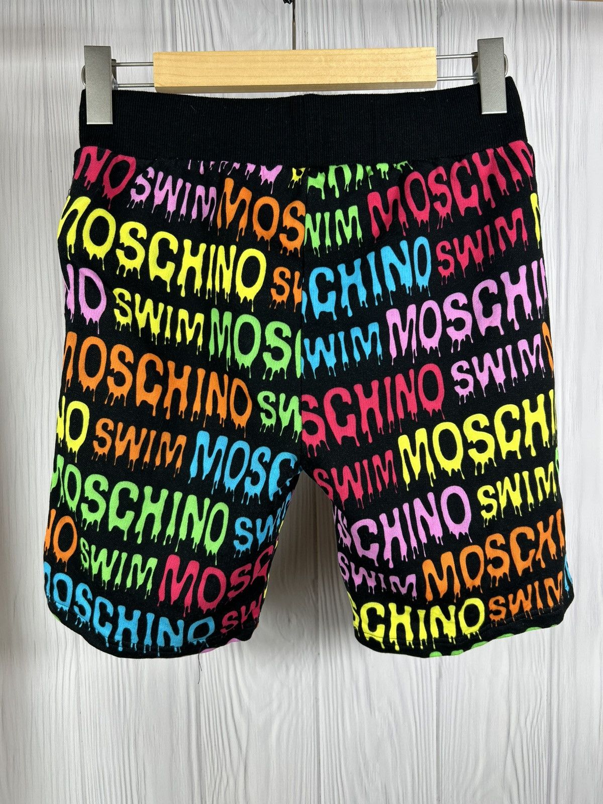 Moschino Moschino Rainbow Logo Swim Shorts Size S/XS Rare Swimwear Size US 30 / EU 46 - 4 Thumbnail