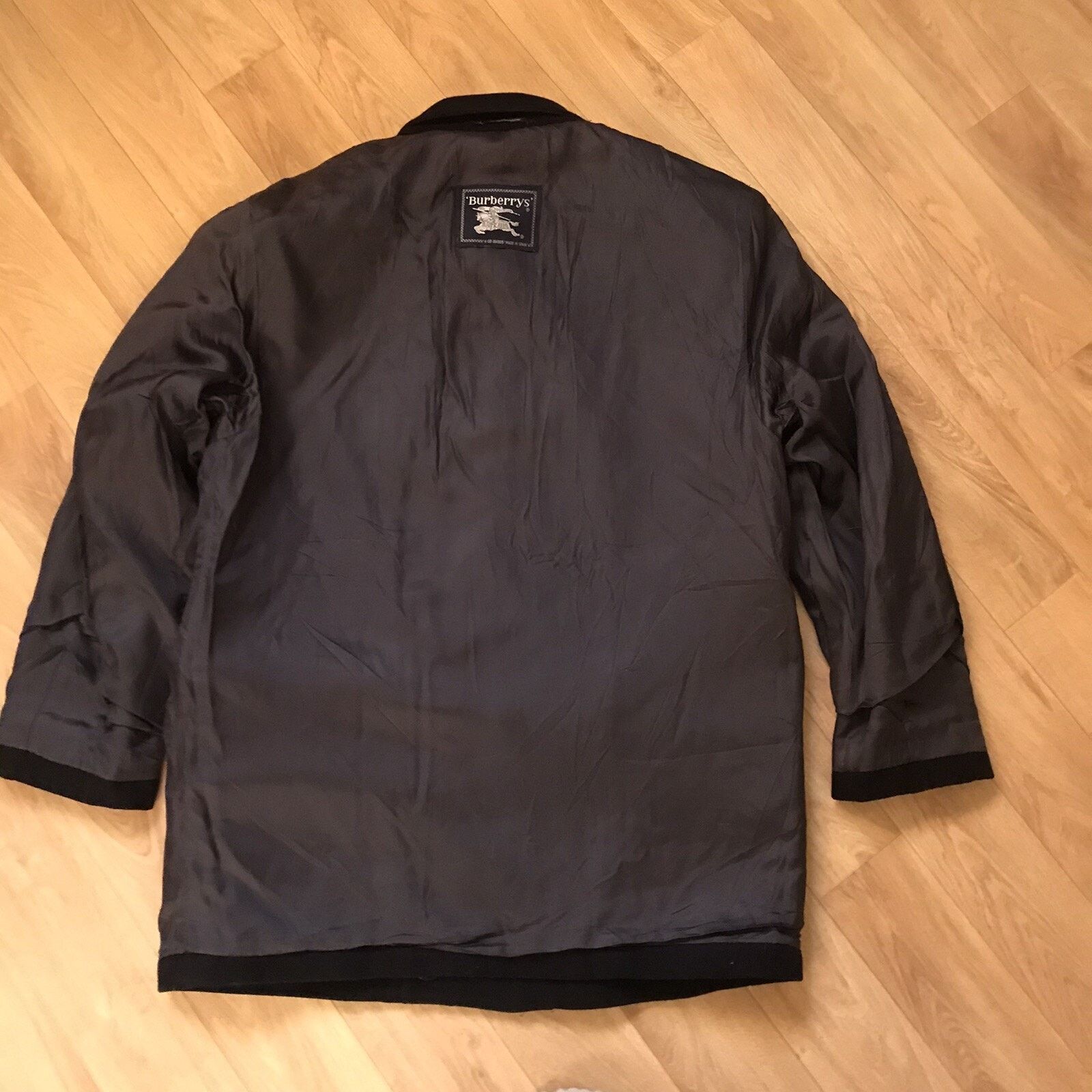Burberry vintage burberry coat jacket wool overcoat men's blue navy Size US M / EU 48-50 / 2 - 9 Thumbnail
