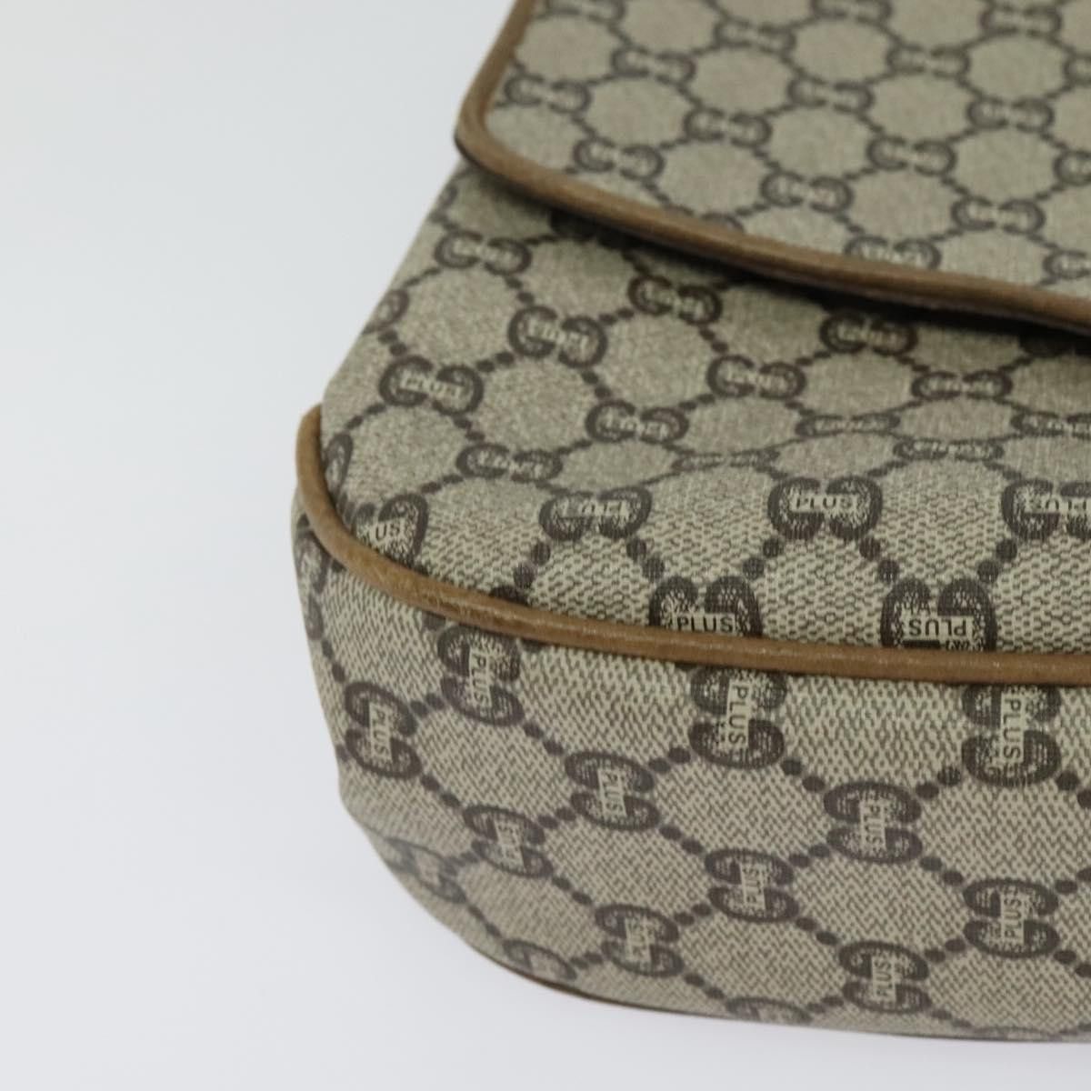 Gucci GUCCI GG Plus Supreme Shoulder Bag Pvc Beige Gold Size ONE SIZE - 10 Thumbnail