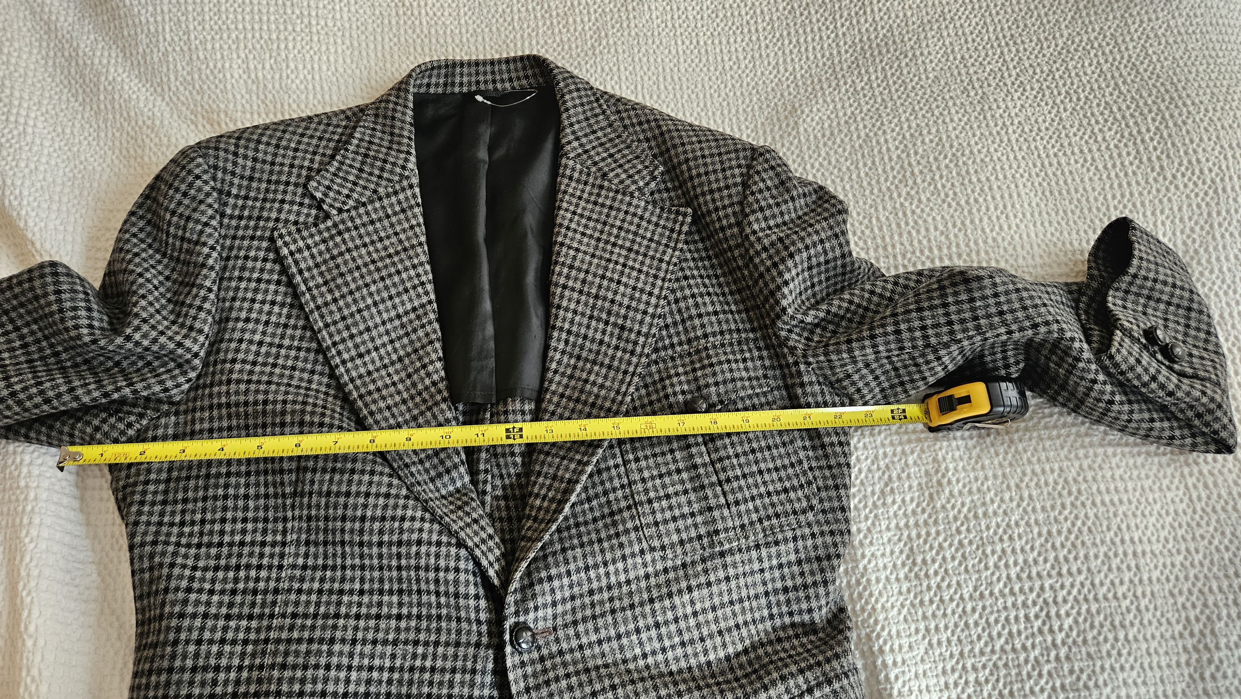 Other Vintage houndstooth hunting blazer with patch pockets Size 44L - 3 Thumbnail