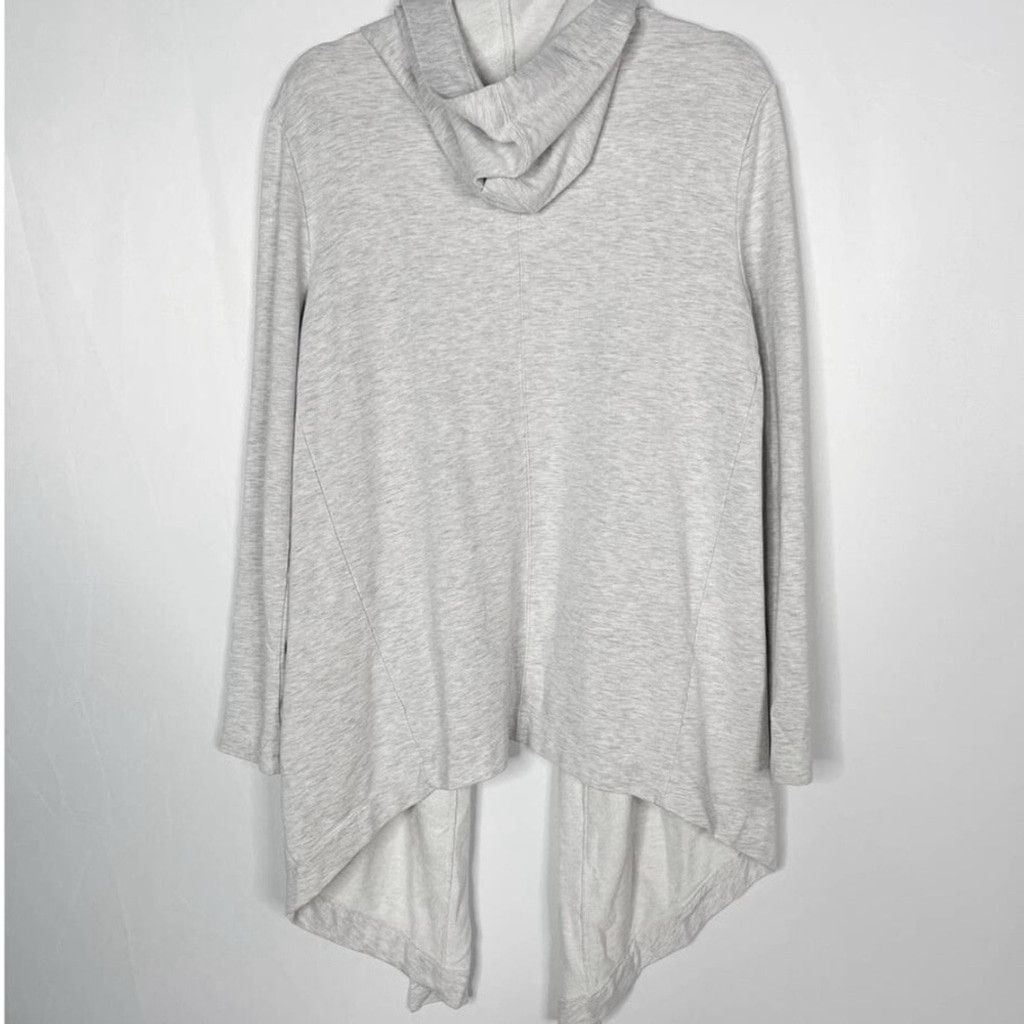 Athleta Athleta Vista Wrap Heathered Gray Open Front Cardigan Size S / US 4 / IT 40 - 3 Thumbnail