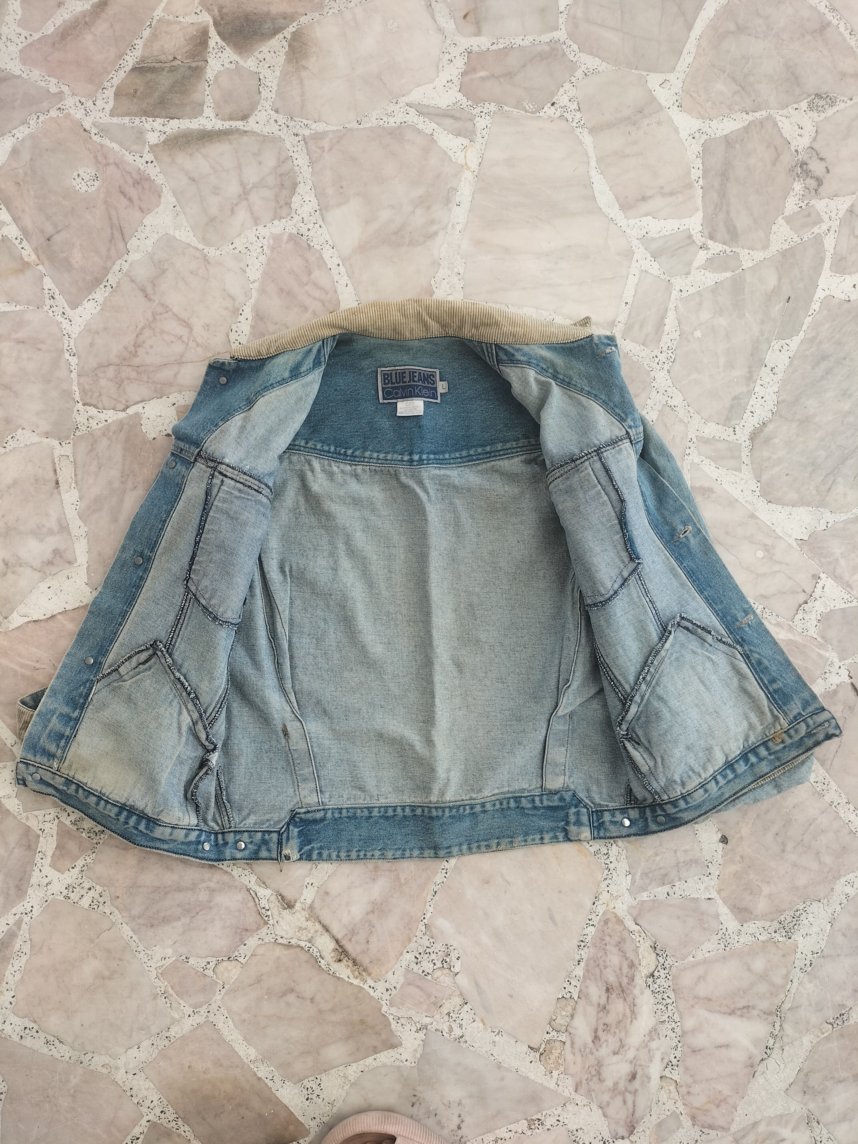 Calvin Klein Calvin Klein Blue Jeans Vintage Denim Jacket Size US L / EU 52-54 / 3 - 2 Thumbnail
