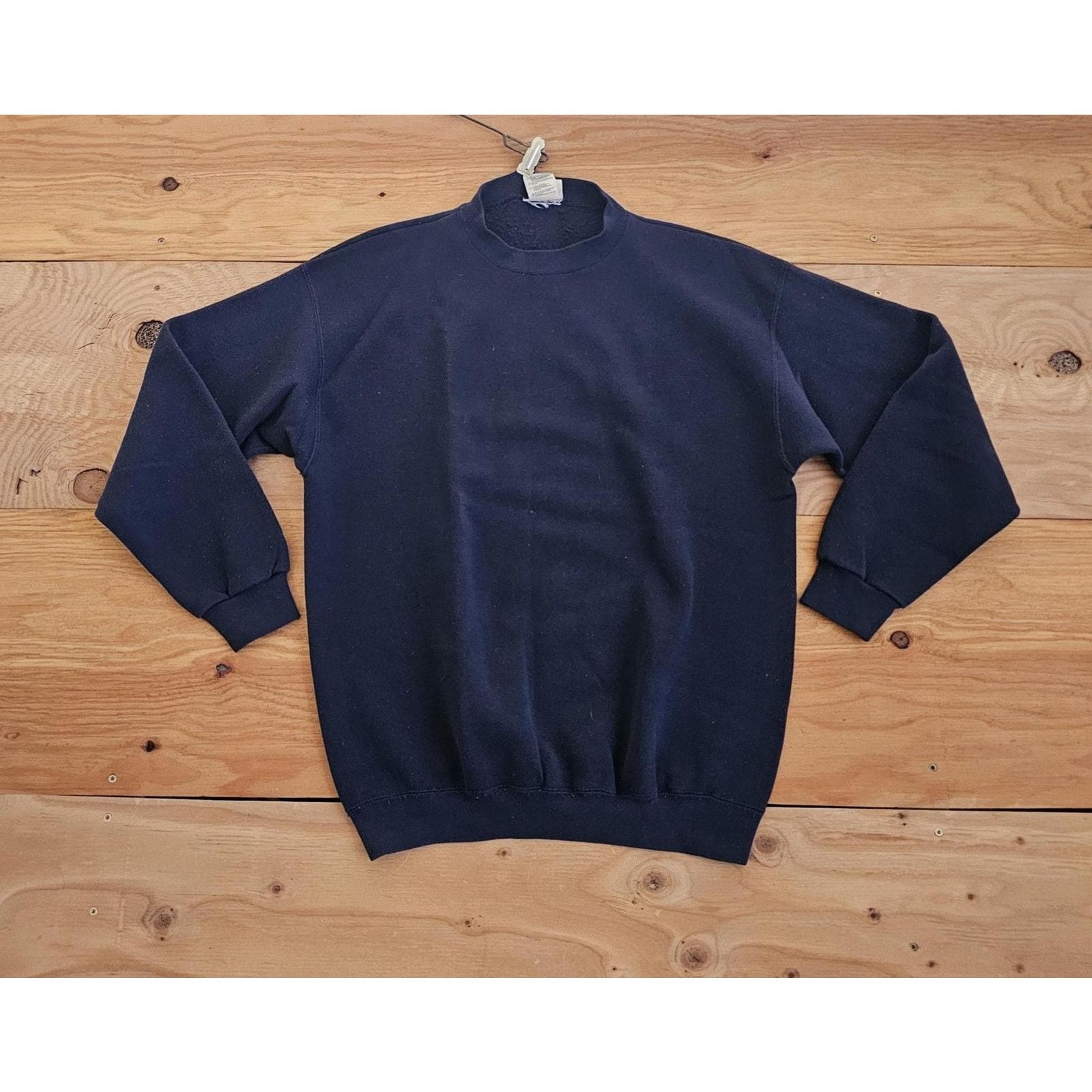 Other Heartland Basics Plain Blank Navy Blue Sweatshirt Sz L 90s Size US L / EU 52-54 / 3 - 1 Thumbnail