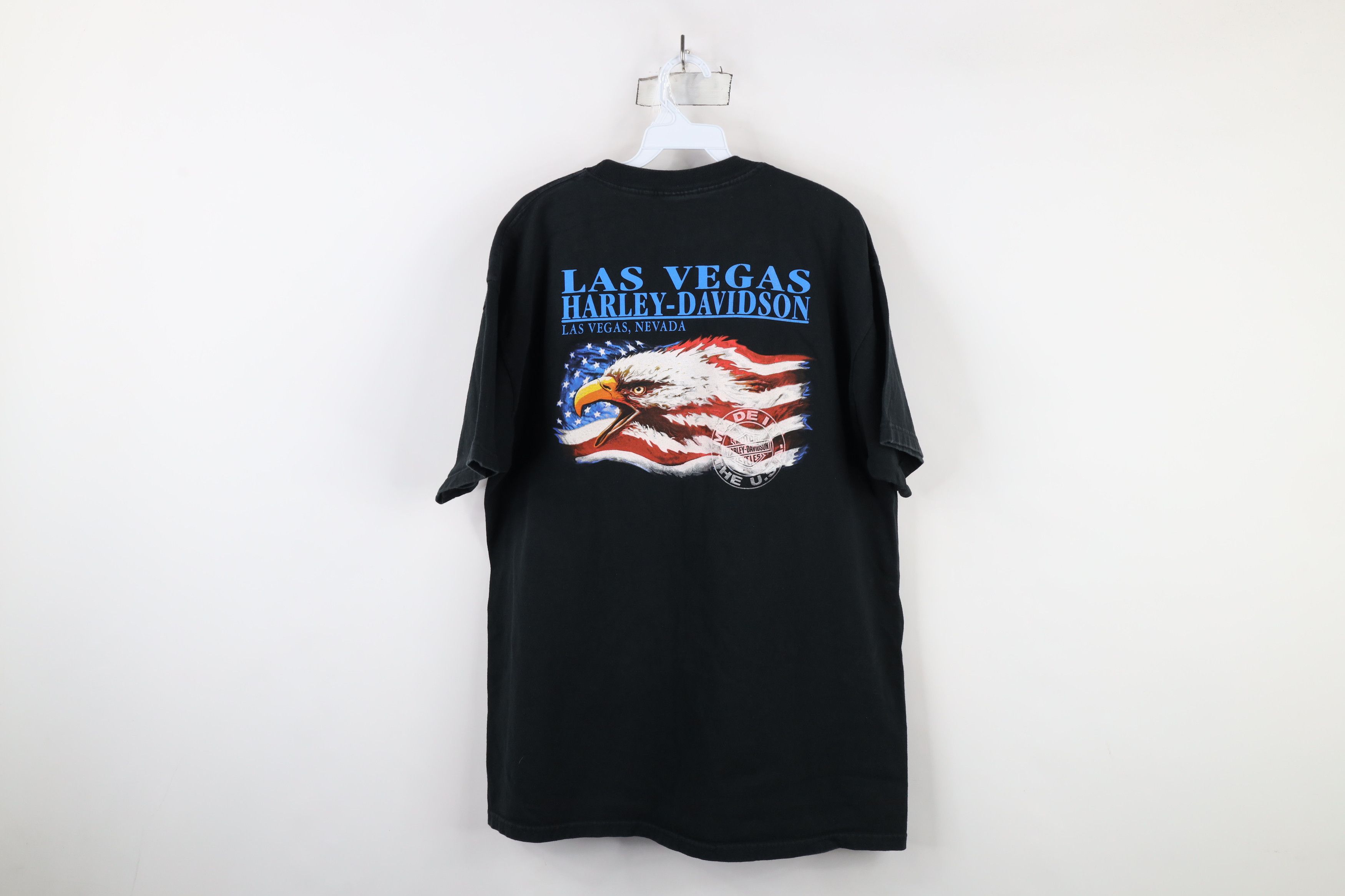 Harley Davidson × Vintage Vintage Y2K 2003 Harley Davidson Spell Big Logo USA T-Shirt Size US XL / EU 56 / 4 - 9 Thumbnail