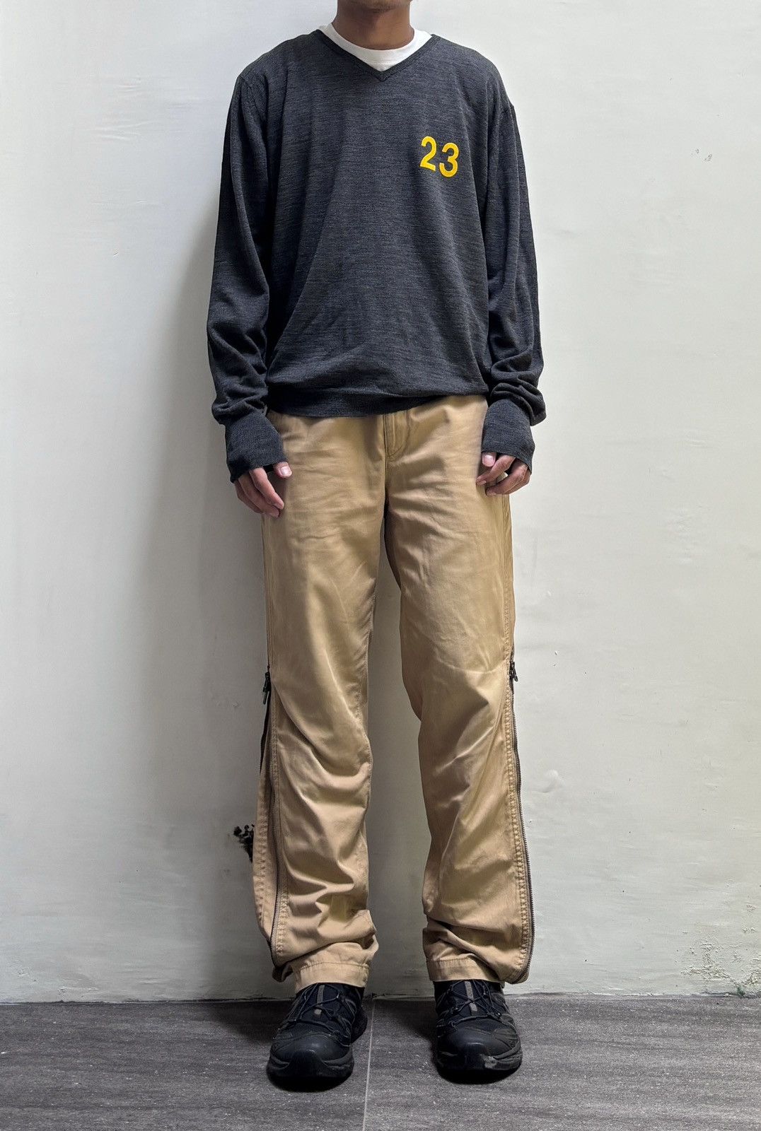 Issey Miyake FREE TAX! 2000s Side Zippered Pants Size US 31 - 1 Thumbnail