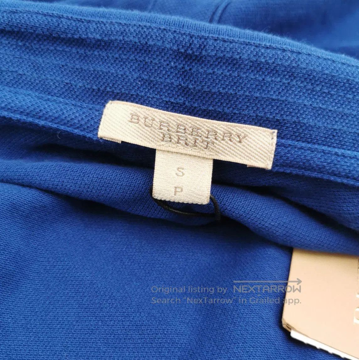Burberry Burberry Brit Embroidered Polo Shirt in Navy . Size US S / EU 44-46 / 1 - 7 Thumbnail
