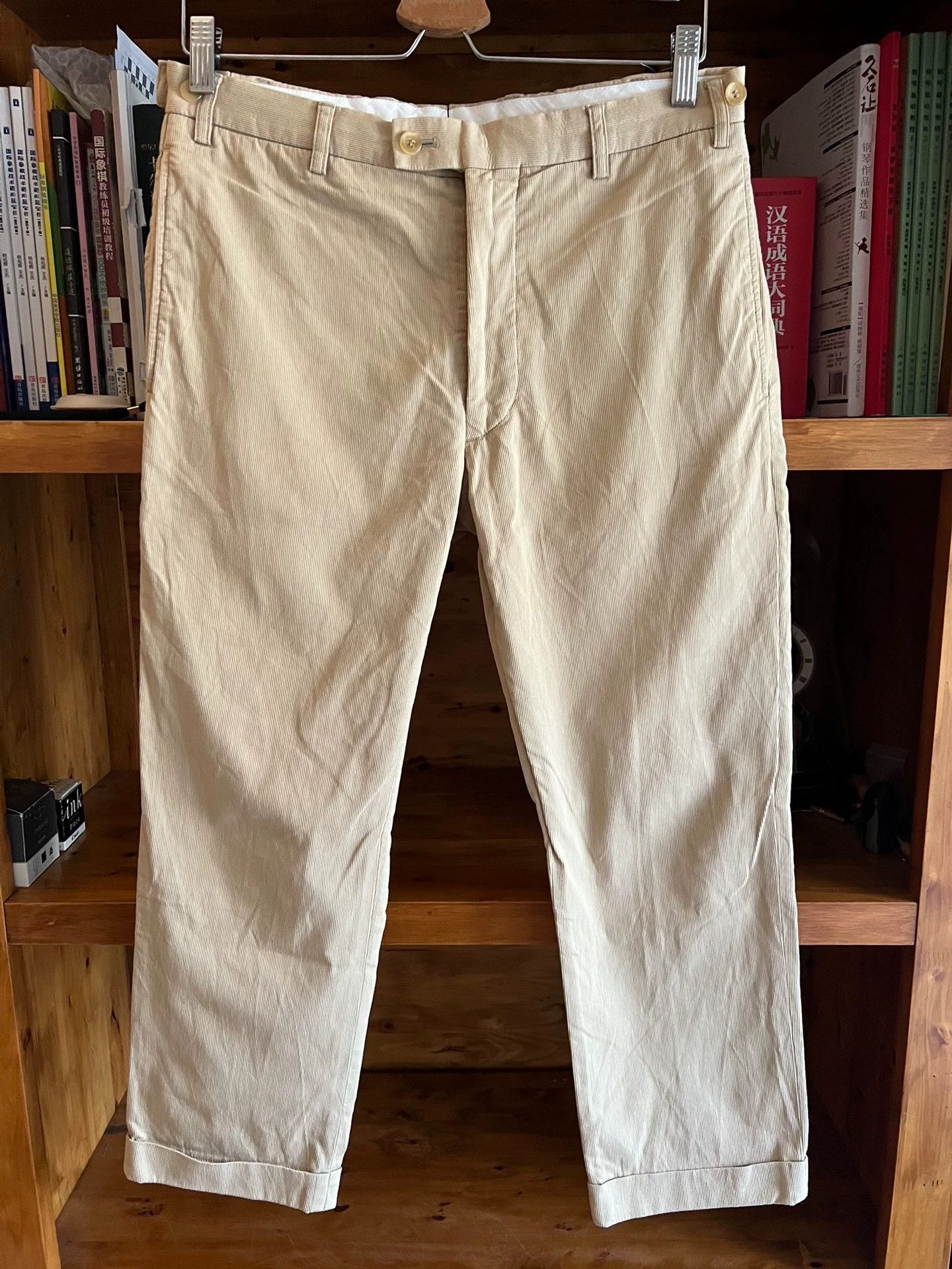 Visvim visvim vintage pinstripe khaki 9 straight pants M Size US 32 / EU 48 - 1 Thumbnail