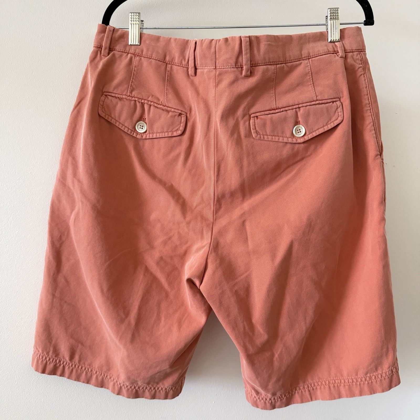 Brunello Cucinelli 595$ BRUNELLO CUCINELLI MEN'S SHORTS 100% COTTON ORANGE SIZE Size US 38 / EU 54 - 7 Thumbnail