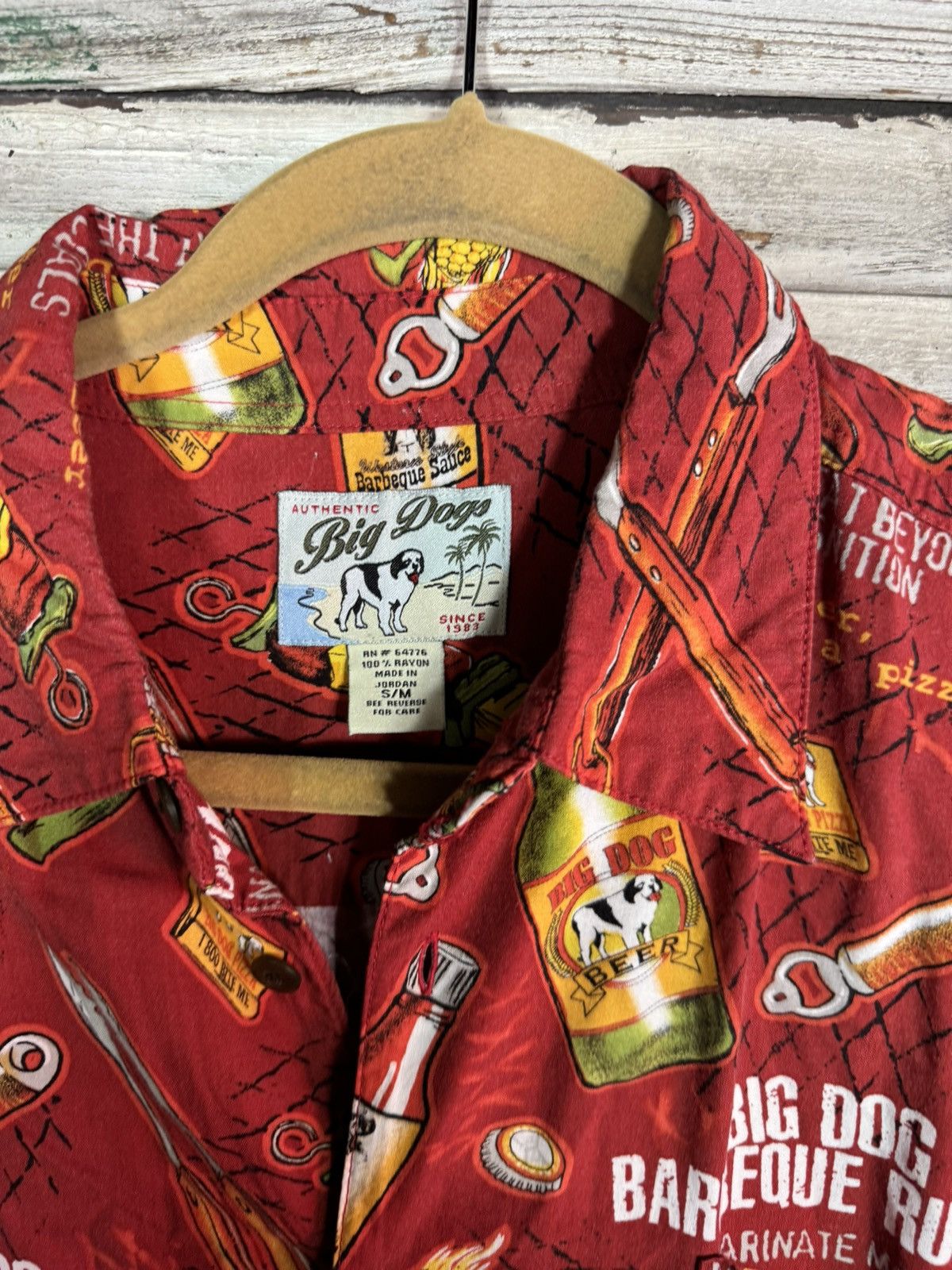 Big Dogs × Vintage Vintage Big Dog Hawaiian Shirt Size US M / EU 48-50 / 2 - 4 Thumbnail