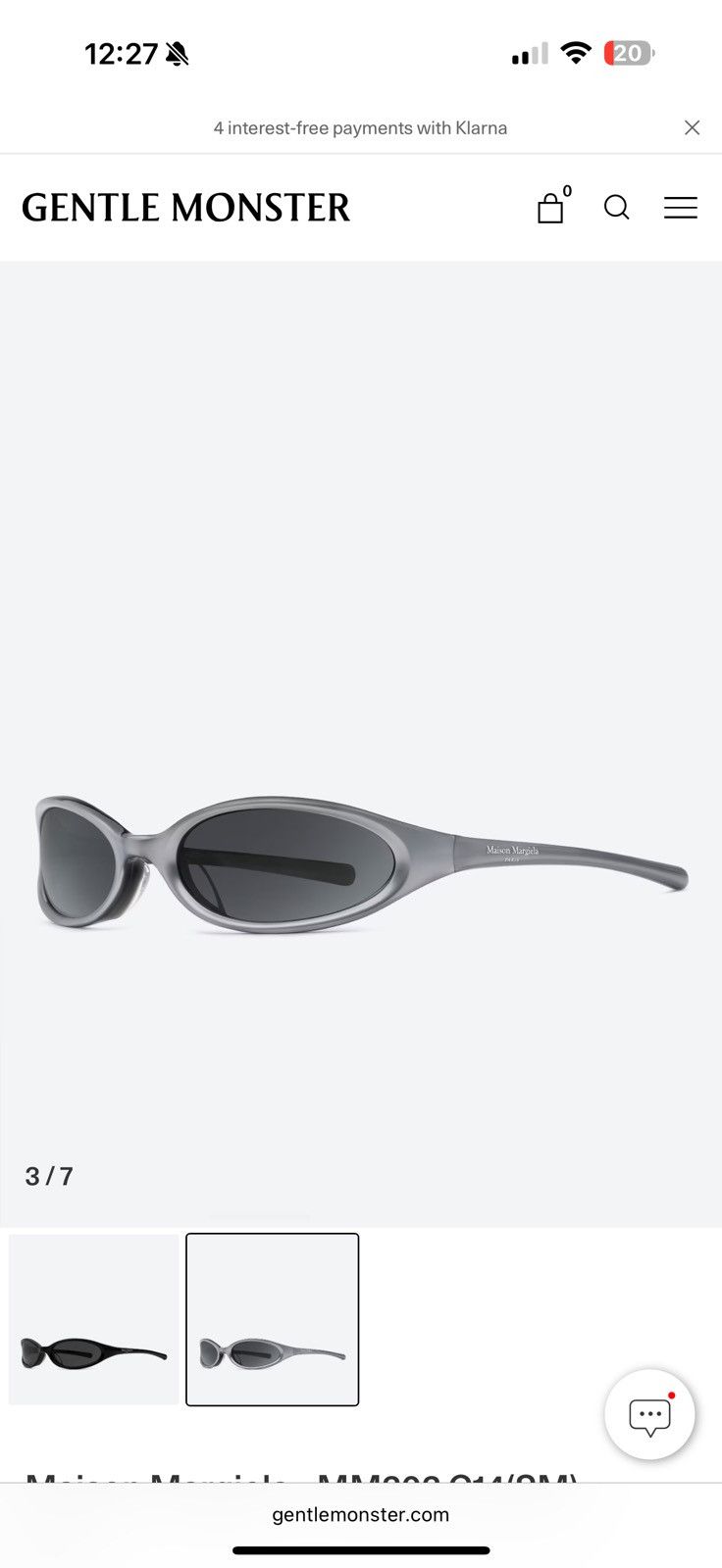 Gentle Monster × Maison Margiela Maison Margiela - MM202 G14(SM) Size ONE SIZE - 5 Thumbnail