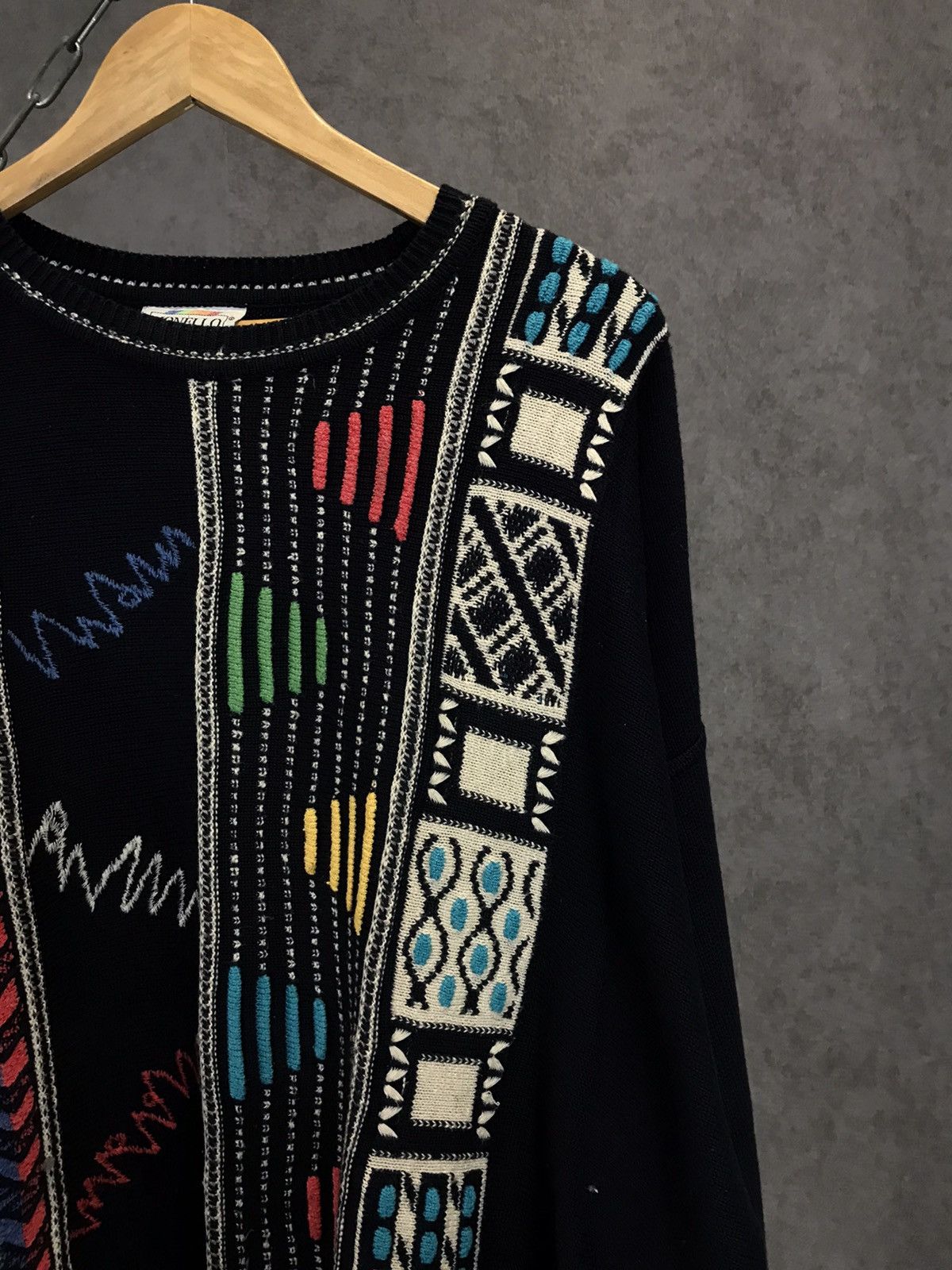 Vintage Carlo Colucci style vintage sweater Size US XXL / EU 58 / 5 - 2 Thumbnail