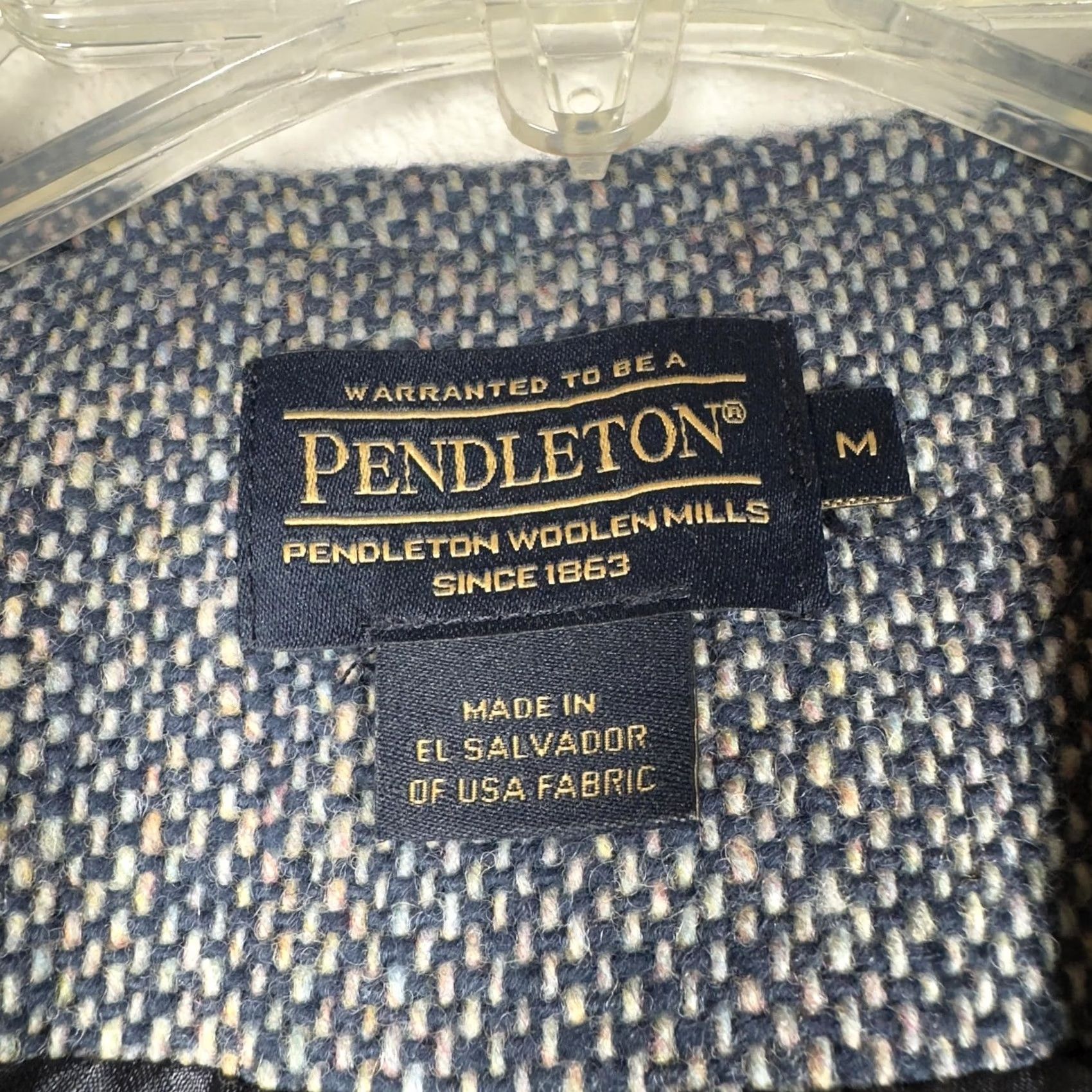 Pendleton Pendleton Blazer Jacket Womens M Blue Wool Flecked Open Front Lined Workwear Size M / US 6-8 / IT 42-44 - 3 Thumbnail