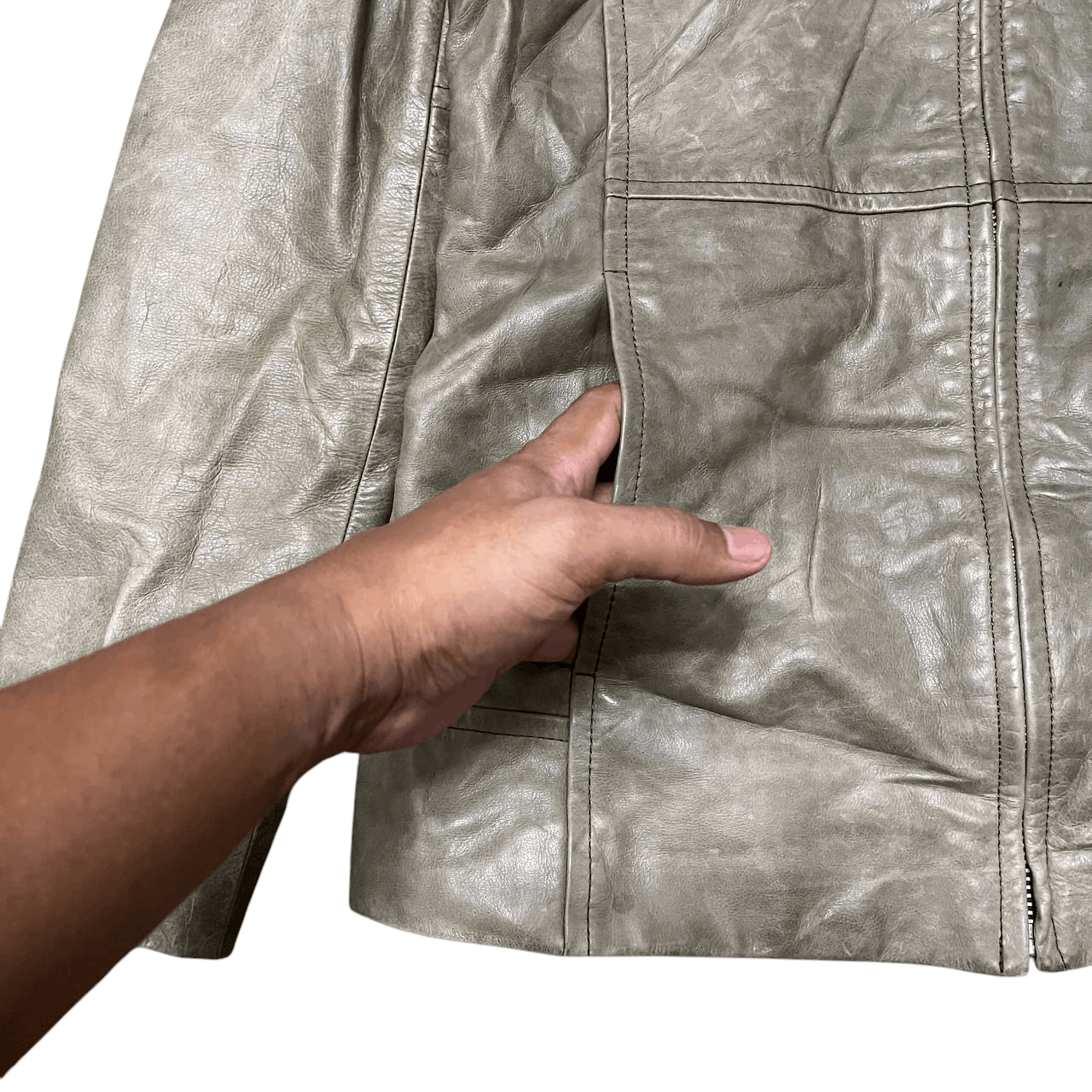 ABAHOUSE Sample Abahouse Devinette Zipper Leather Jacket Size US S / EU 44-46 / 1 - 5 Thumbnail