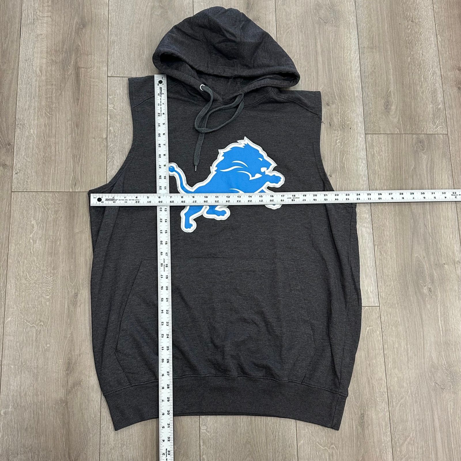 NFL NFL Detroit Lions Sideline Performance Sleeveless Hoodie XL Size US XL / EU 56 / 4 - 4 Thumbnail